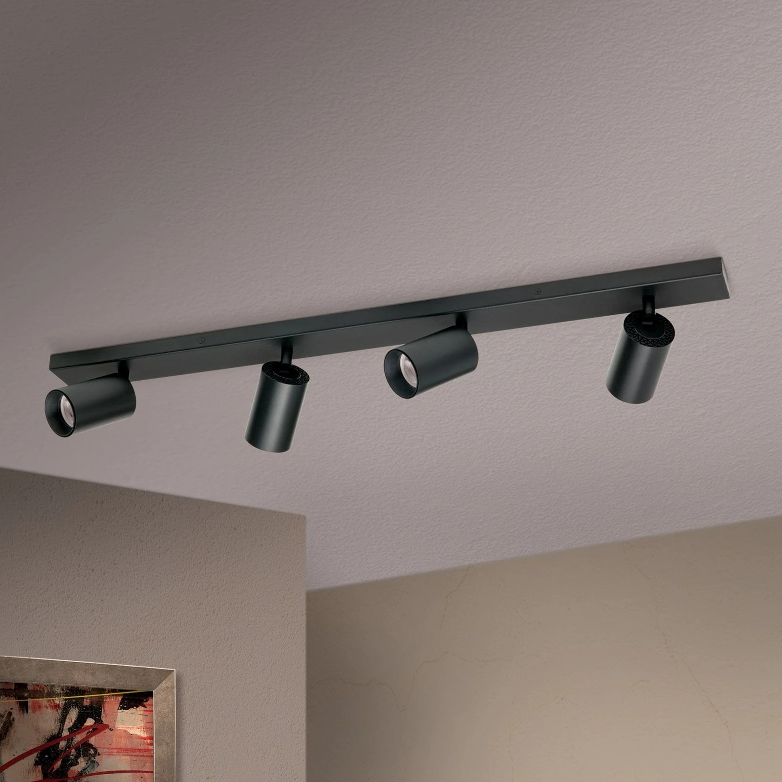 Spot lampa SEAN, 4 izvora svetla, Crna - 3