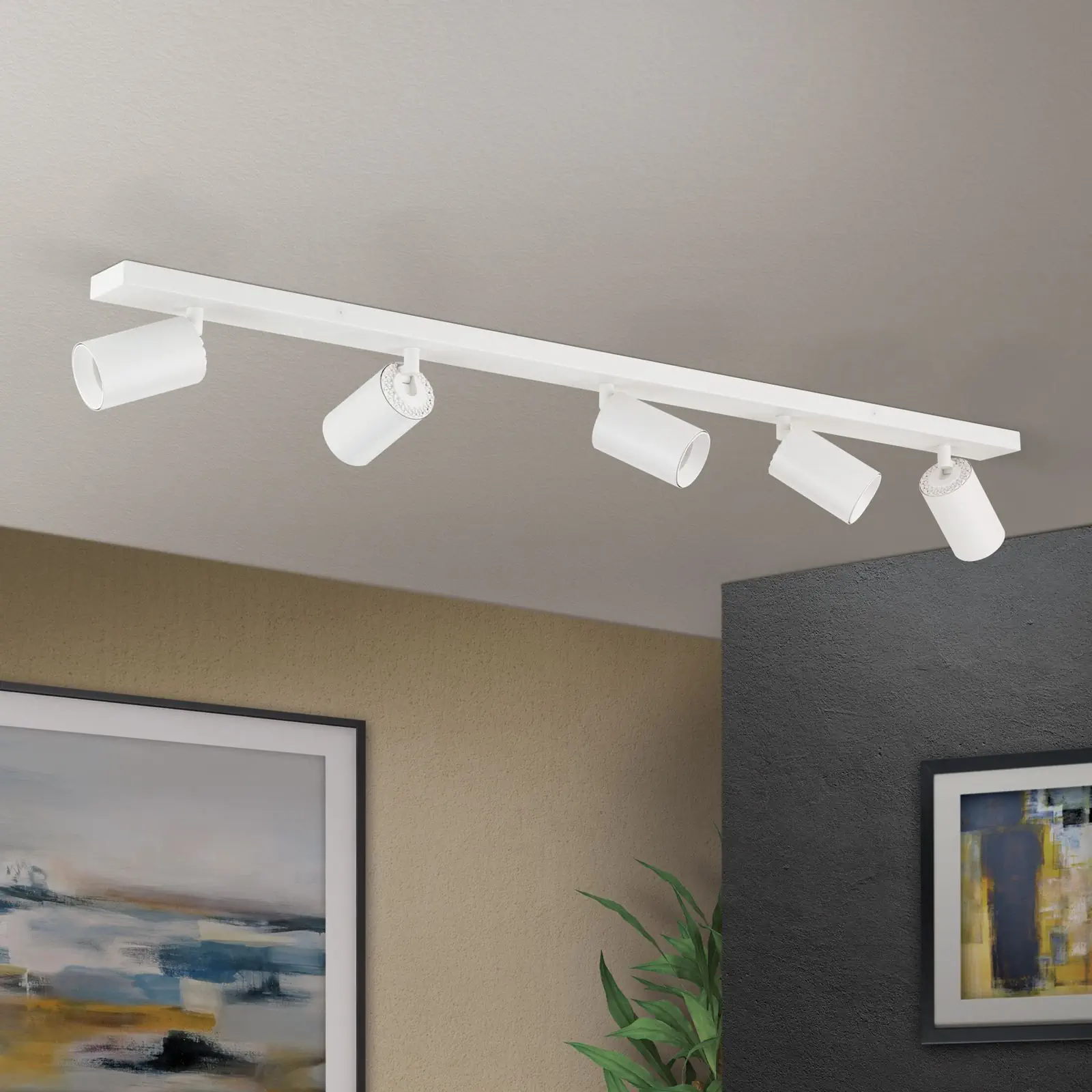 Spot lampa SEAN, 5 izvora svetla, bela - 3