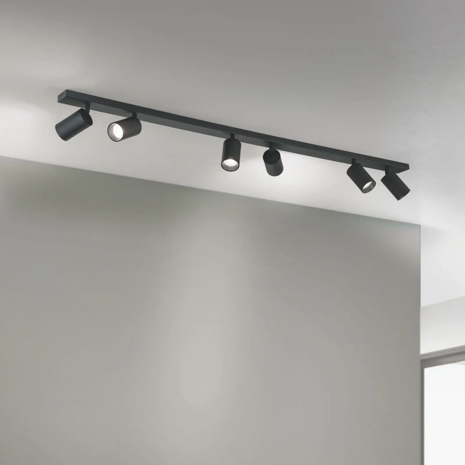 Spot lampa SEAN, 6 izvora svetla, crna - 1