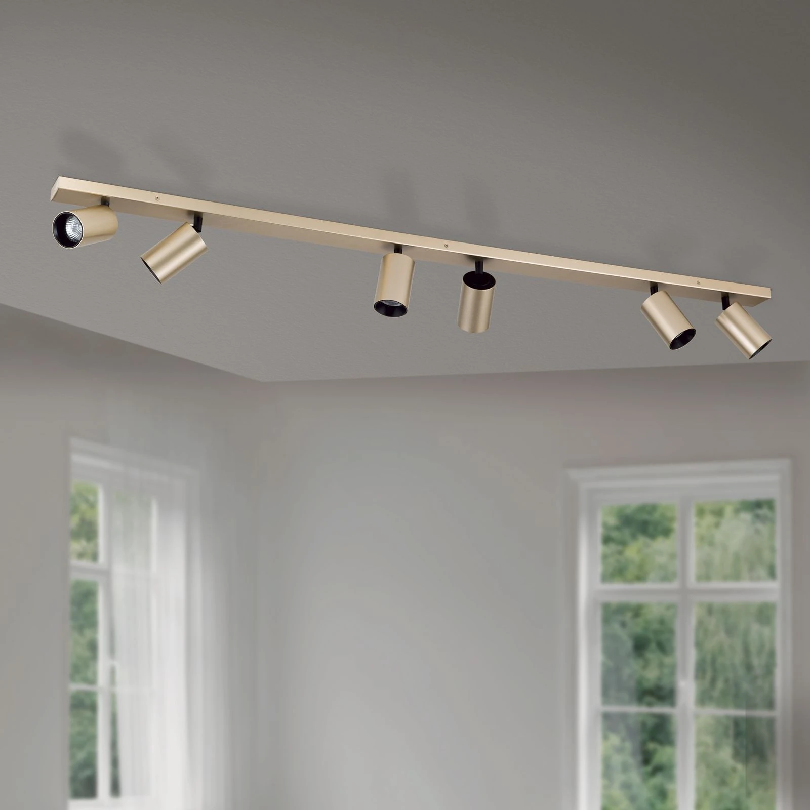 Spot lampa SEAN, 6 izvora svetla, mat zlato - 3