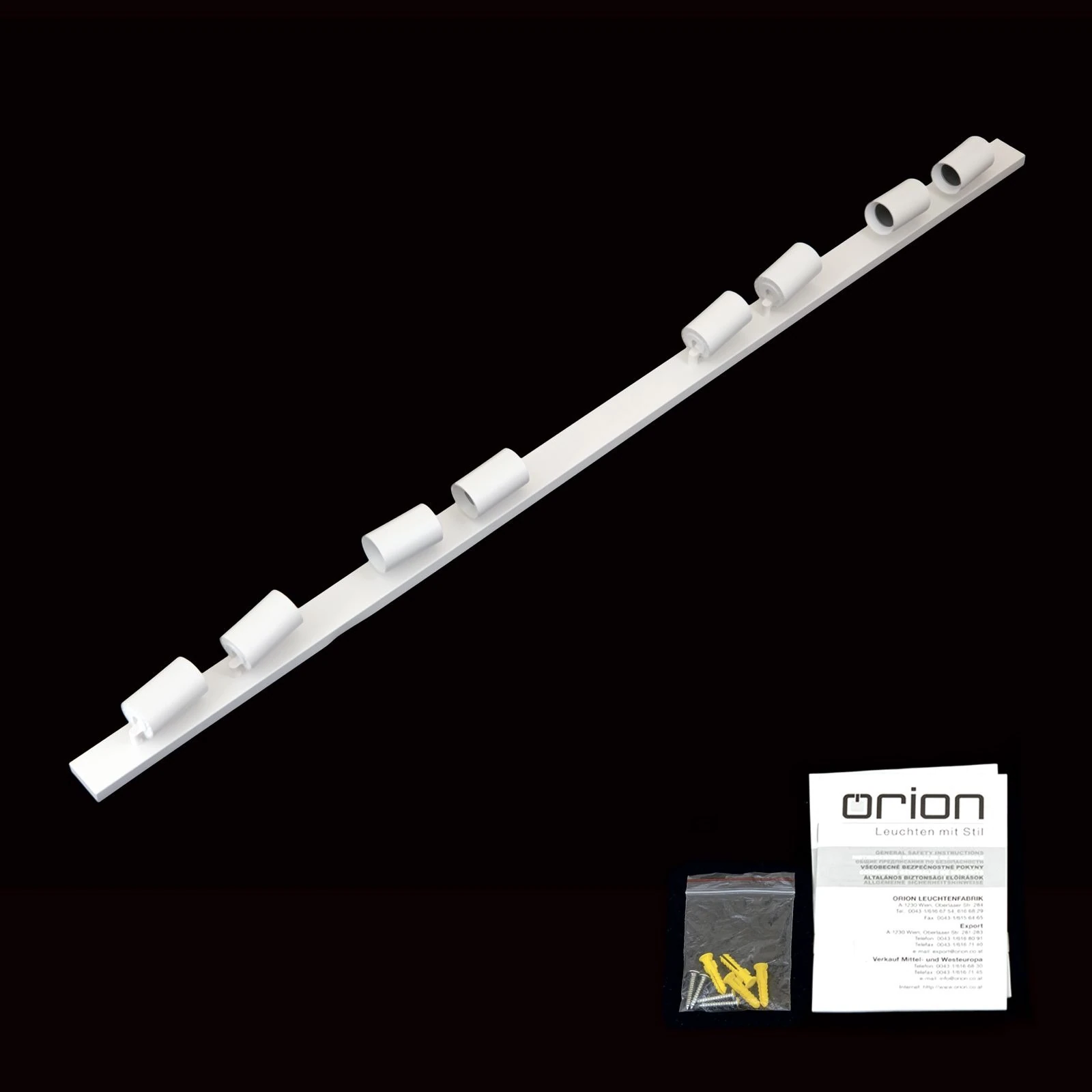 Spot lampa SEAN, 8 izvora svetla, Bela - 8