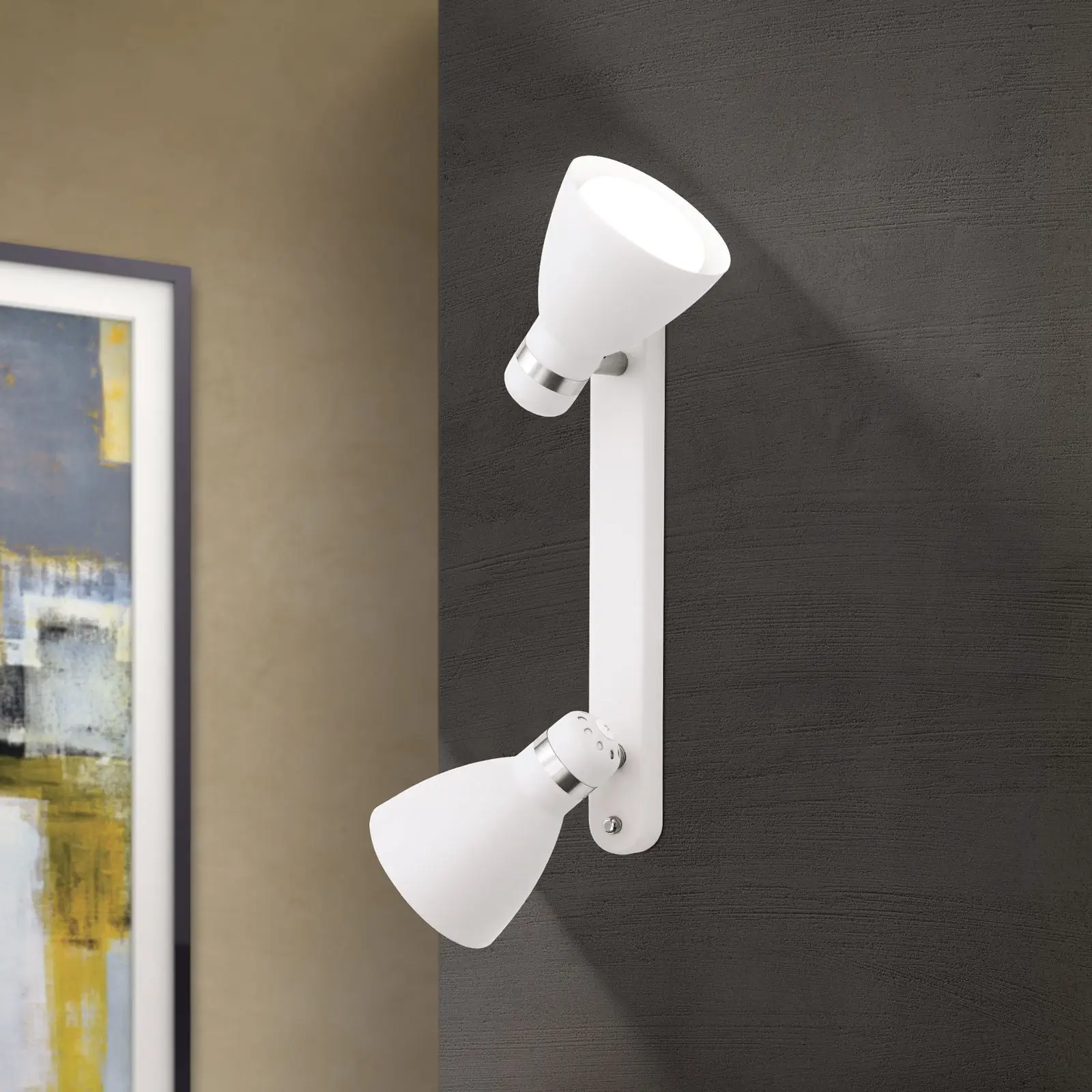 Spot lampa SCHOOL, bela, 2 izvora svetla - 2