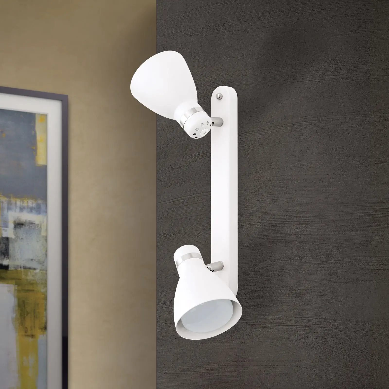 Spot lampa SCHOOL, bela, 2 izvora svetla - 3