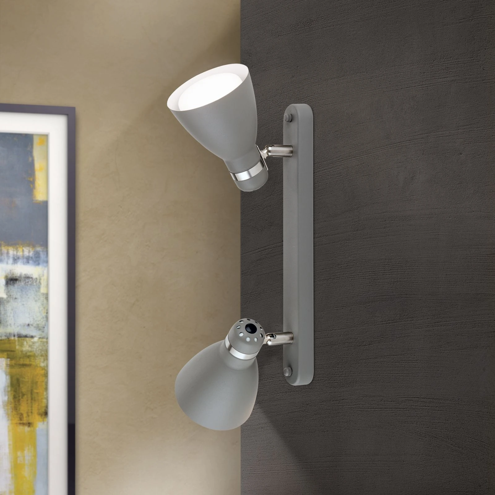 Spot lampa SCHOOL, Siva, 2 izvora svetla - 2