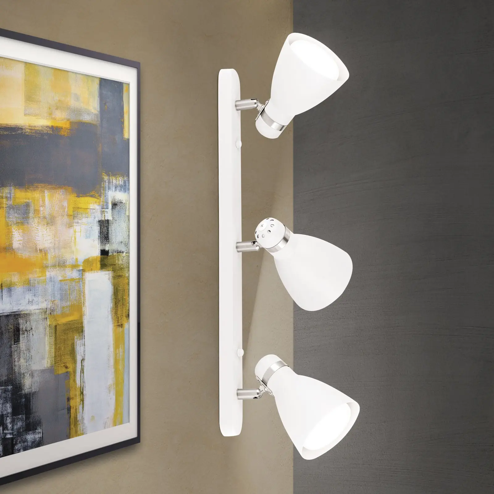 Spot lampa SCHOOL, bela, 3 izvora svetla - 2