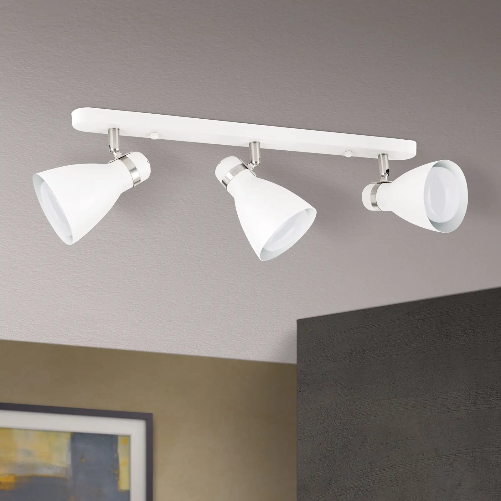 Spot lampa SCHOOL, bela, 3 izvora svetla - 3