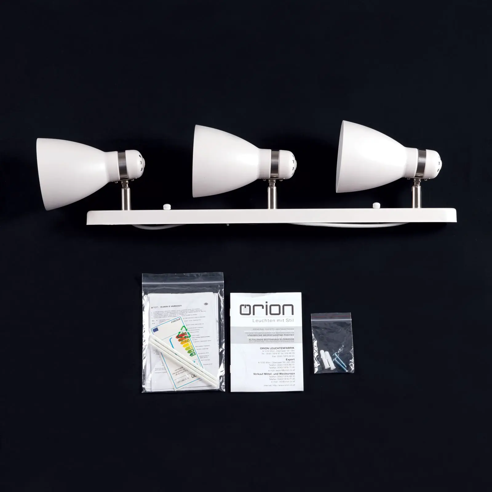 Spot lampa SCHOOL, bela, 3 izvora svetla - 8