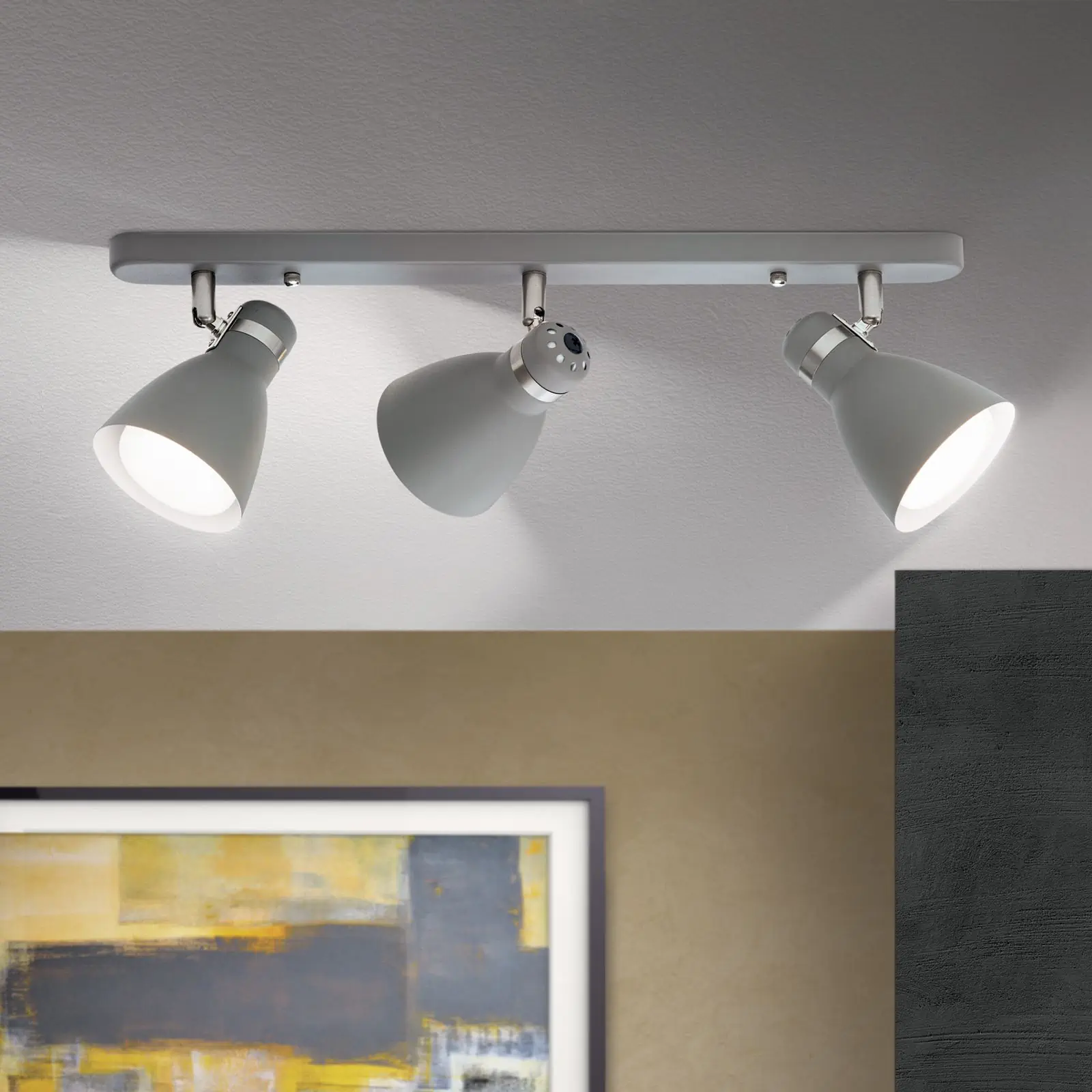 Spot lampa SCHOOL, siva, 3 izvora svetla