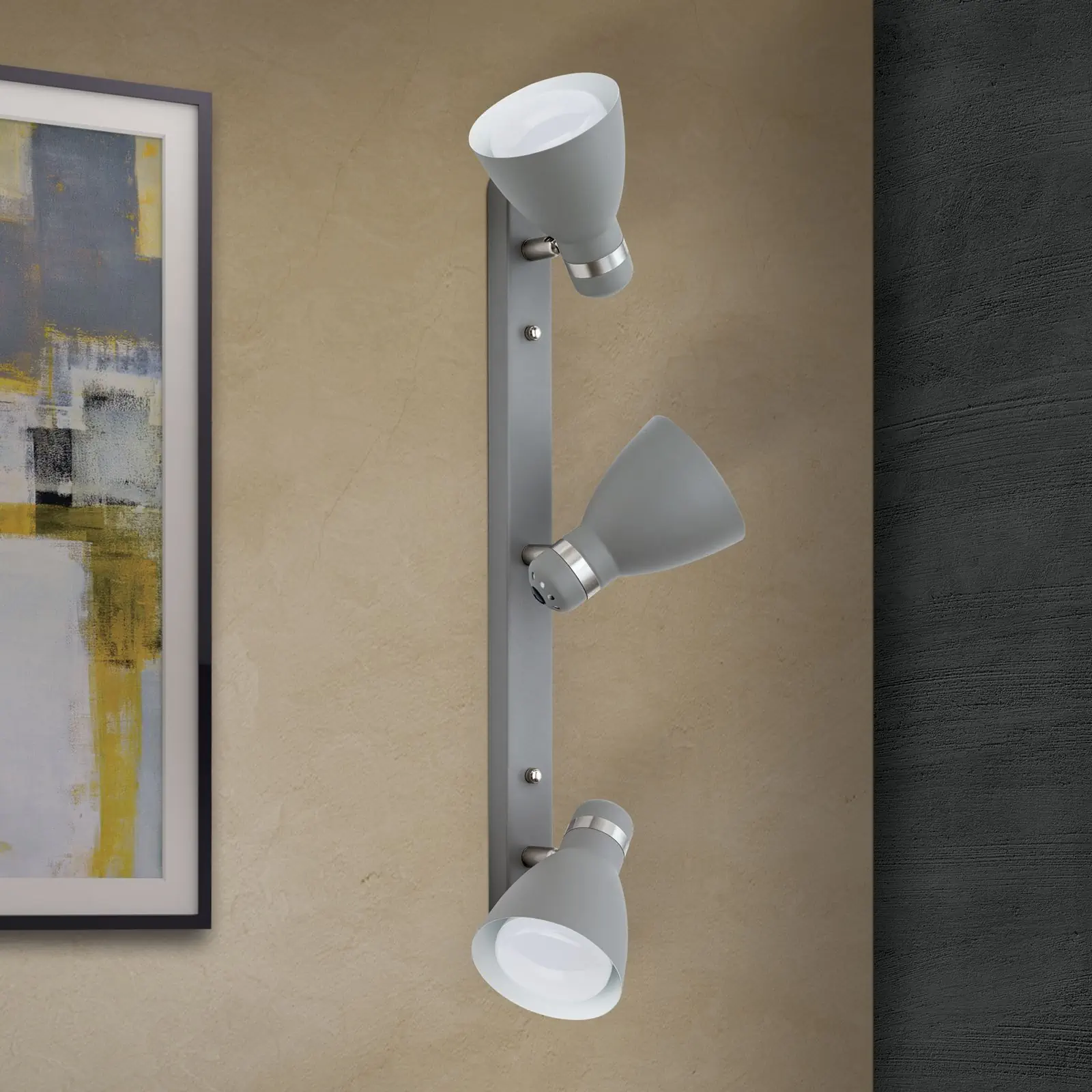 Spot lampa SCHOOL, siva, 3 izvora svetla - 3