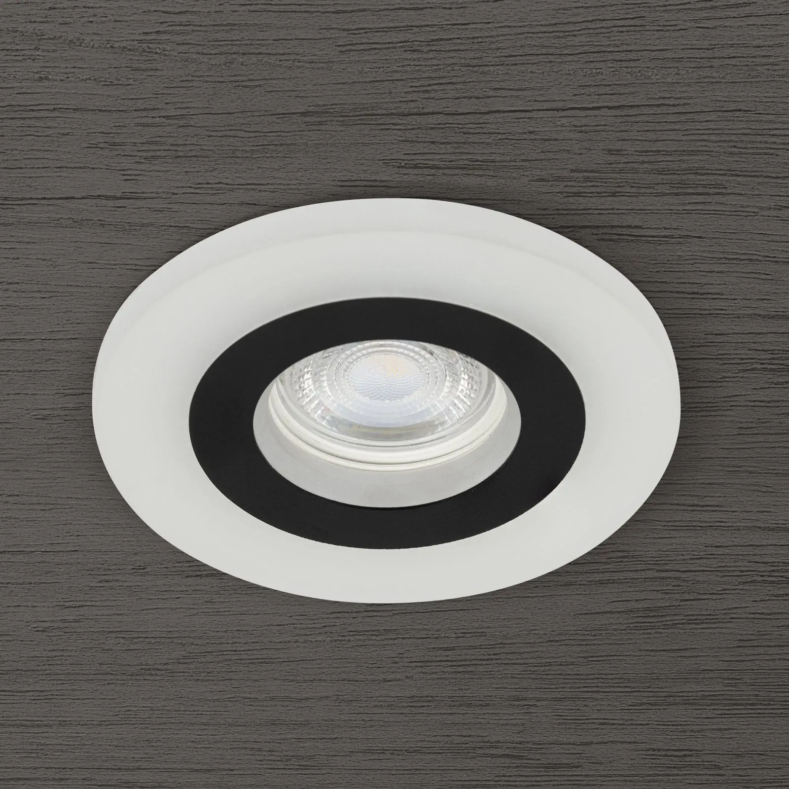 Ugradna spot lampa GLOW sa prstenom od akrilnog stakla, Ø 11cm, crna - 3