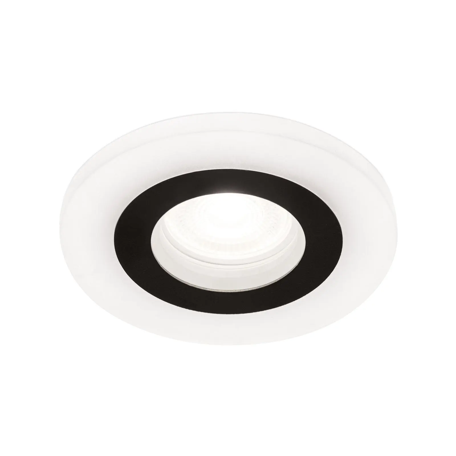 Ugradna spot lampa GLOW sa prstenom od akrilnog stakla, Ø 11cm, crna - 4