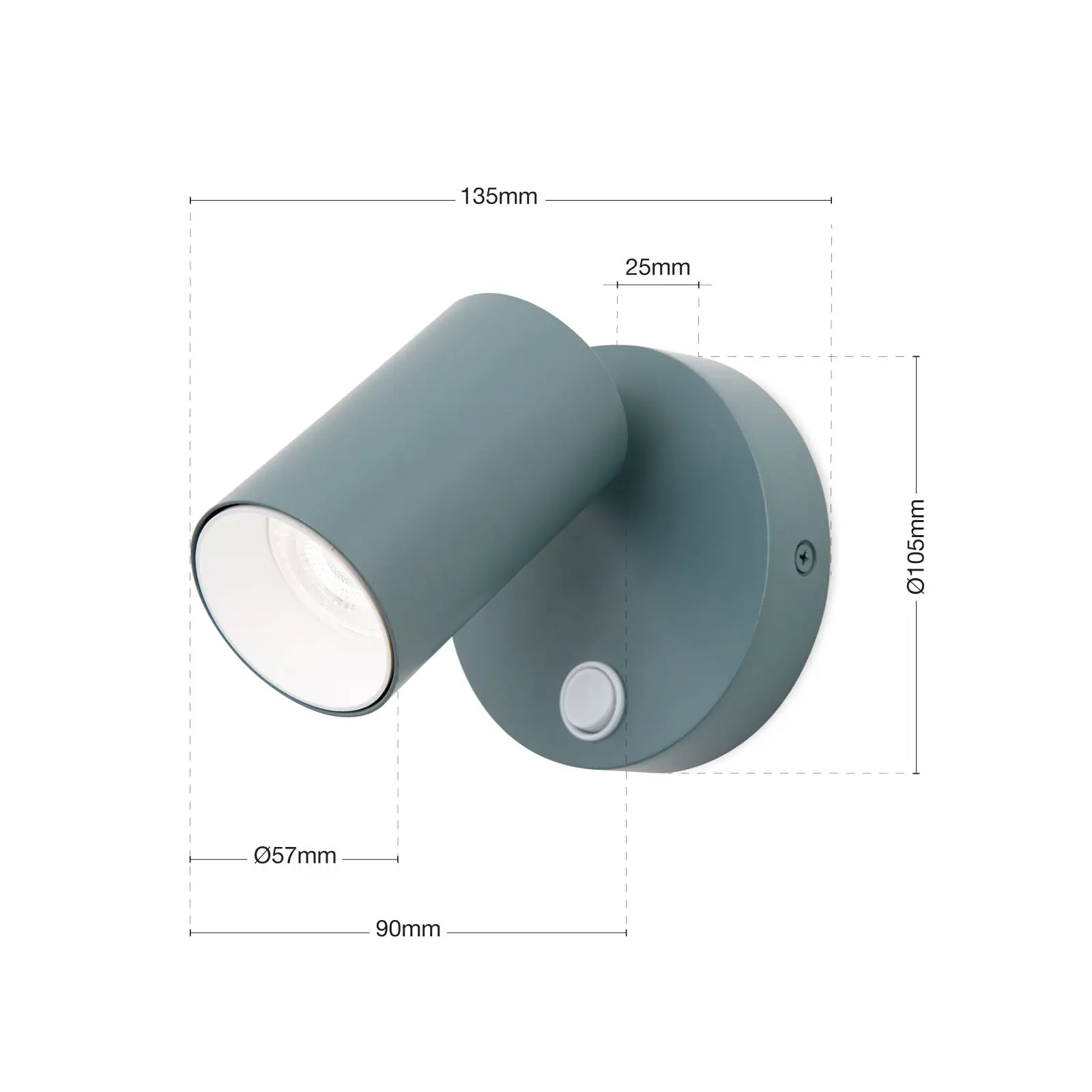 Spot lampa PENN, 1 izvor svetla, svetlo zelena - 7