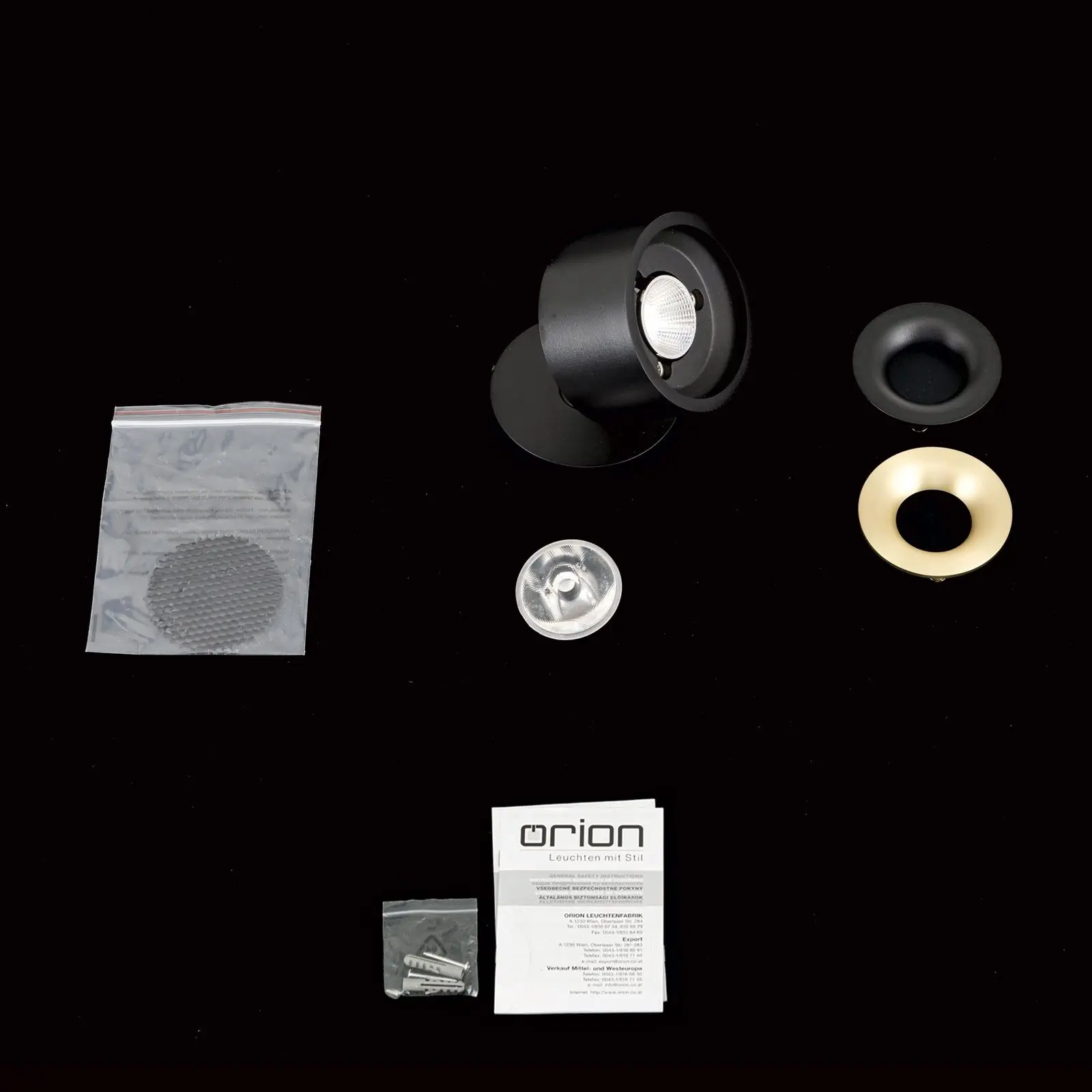 Spot lampa SPECTER, 1-izvor svetla, crna - 8