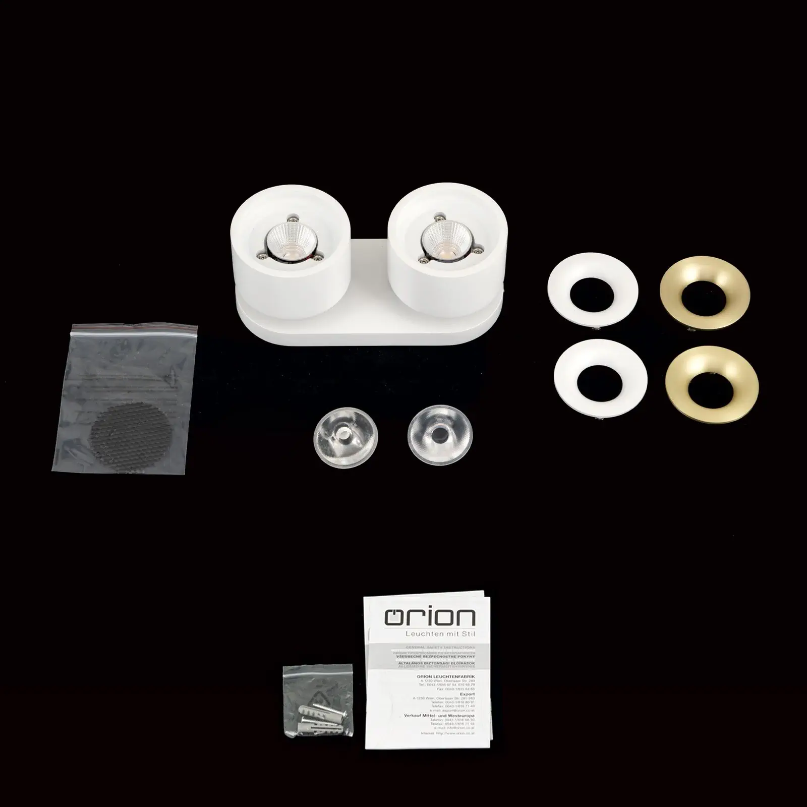 Spot lampa SPECTER, 2 izvora svetla, bela - 8