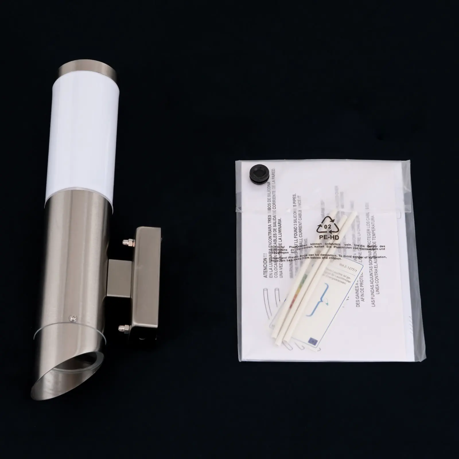 Spoljašnja zidna lampa PLENO, nerđajući čelik - 8