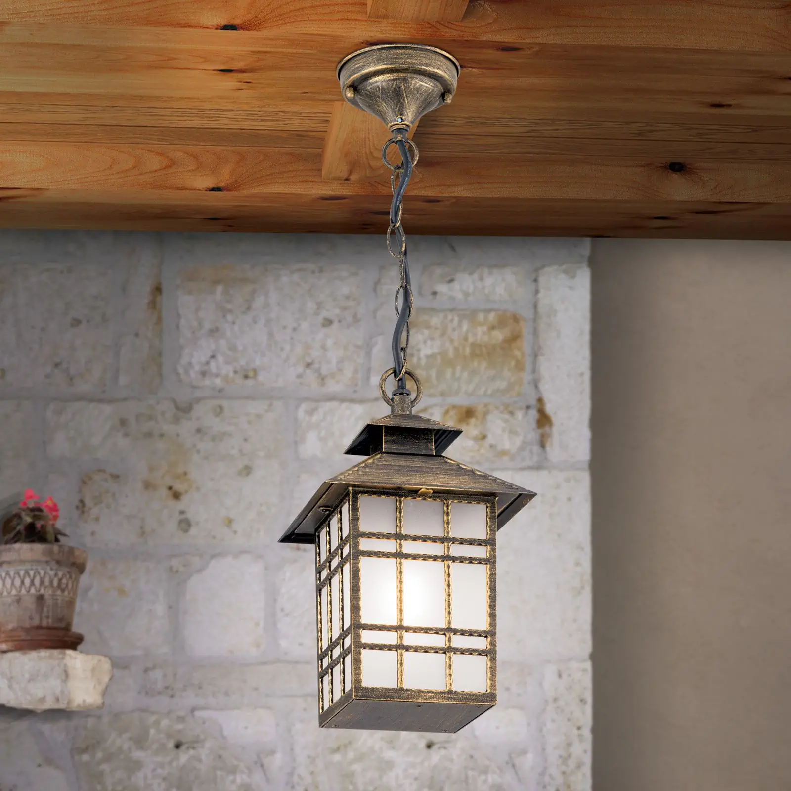 Plafonska lampa za spoljašnju upotrebu KIKO, patina - 2