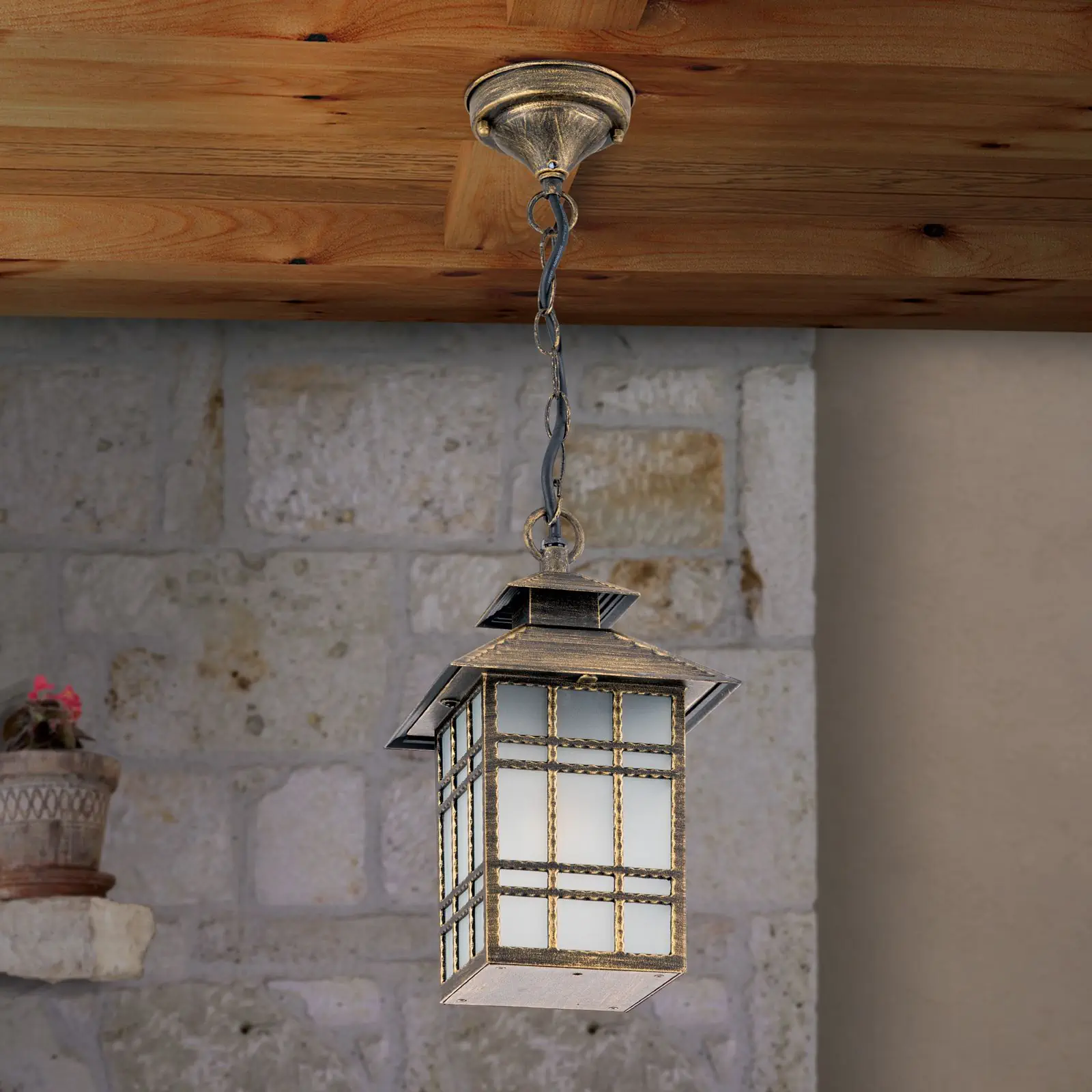 Plafonska lampa za spoljašnju upotrebu KIKO, patina - 3