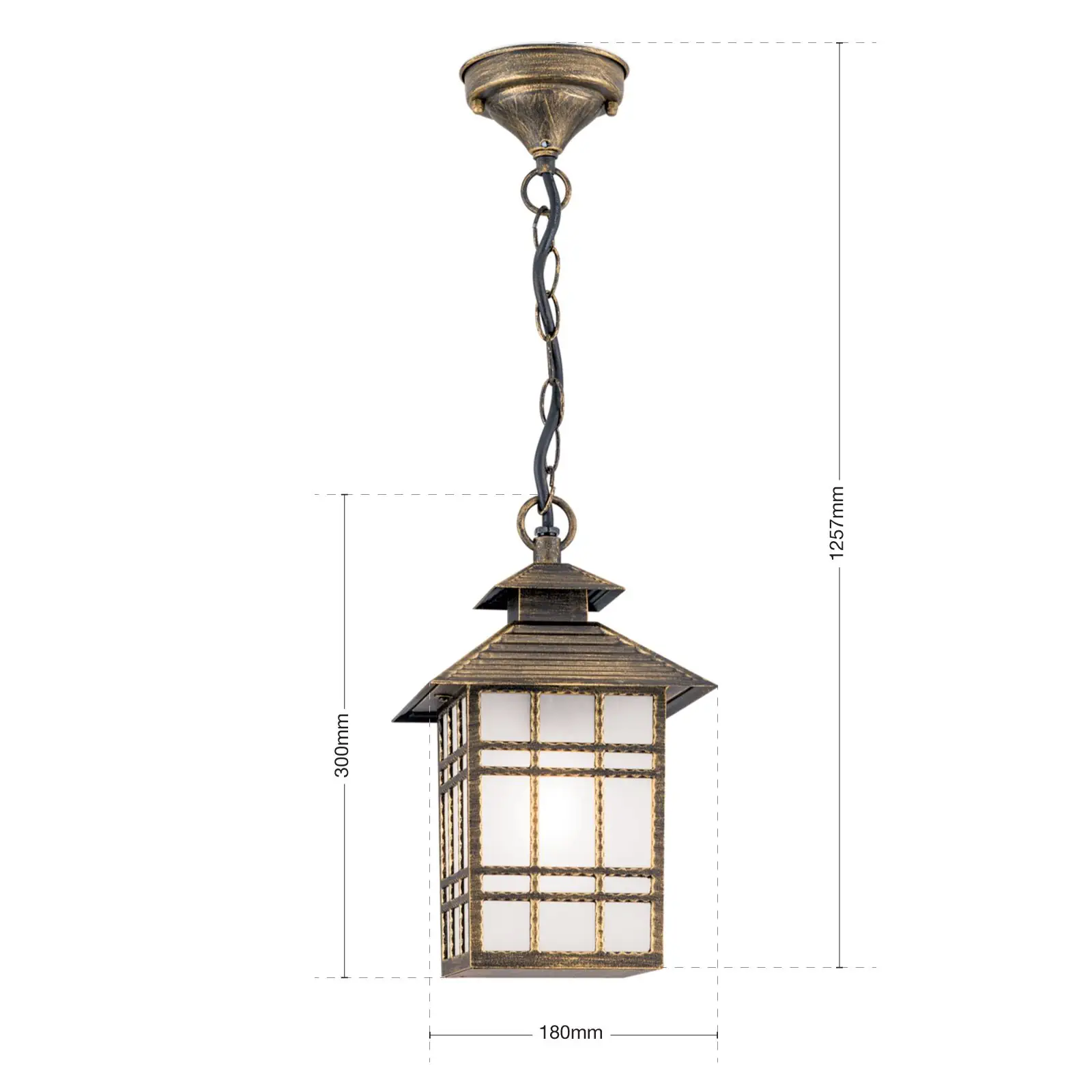 Plafonska lampa za spoljašnju upotrebu KIKO, patina - 7