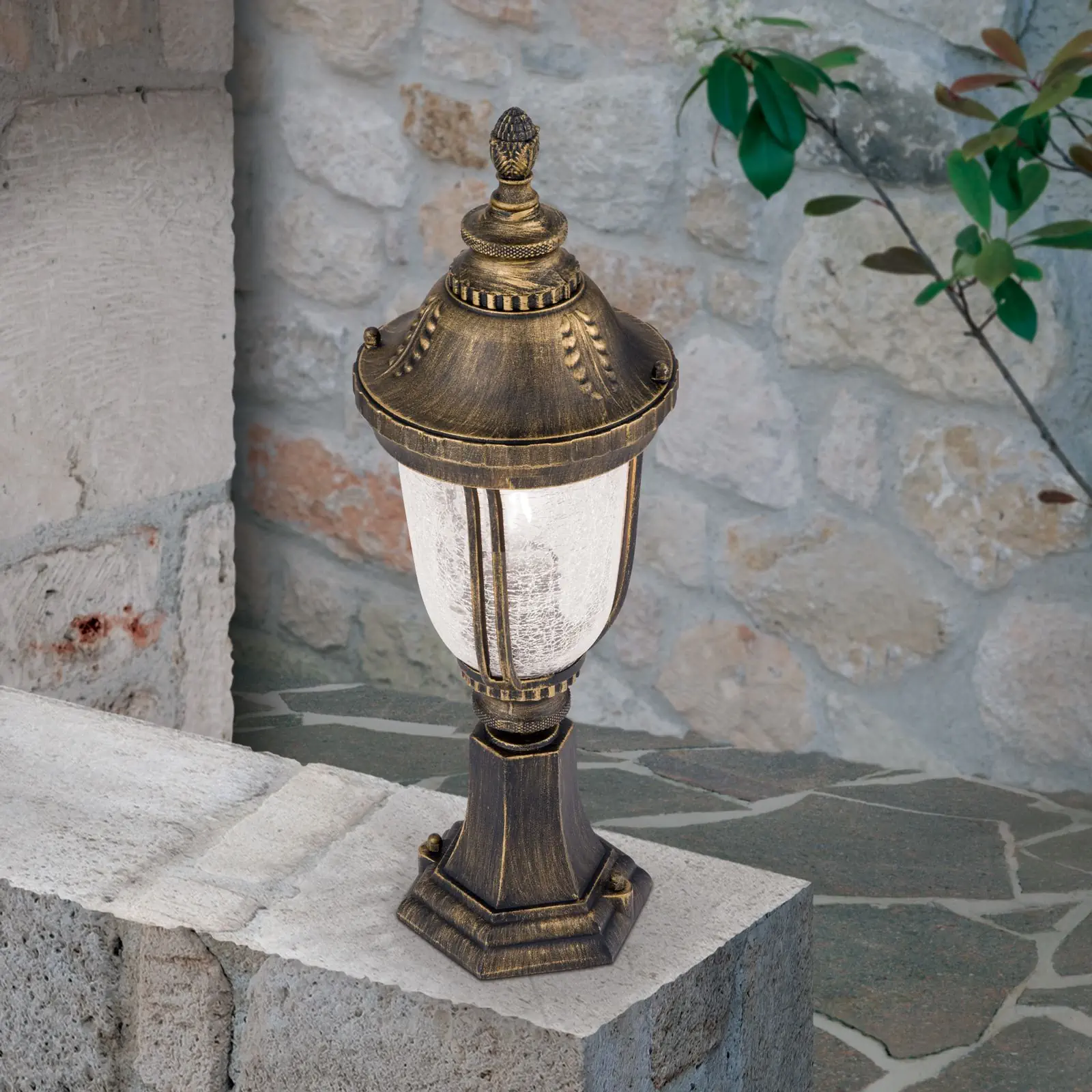 Spoljašnja podna lampa AUGUST, patina, H51 cm - 2