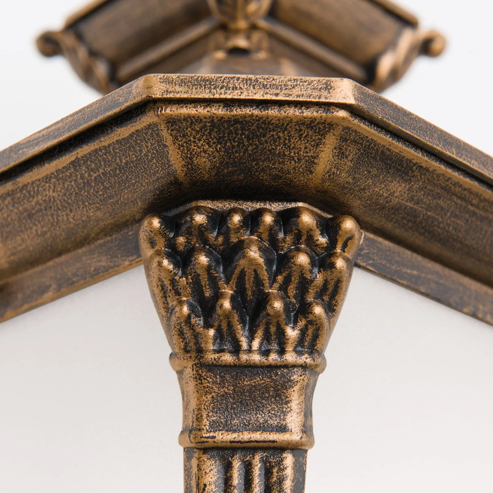 Spoljašnja zidna lampa AIKO, patina, usmerena nagore - 6