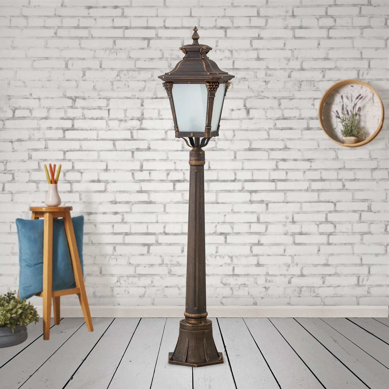 Spoljašnja lampa AIKO, patina, H115 cm - 3