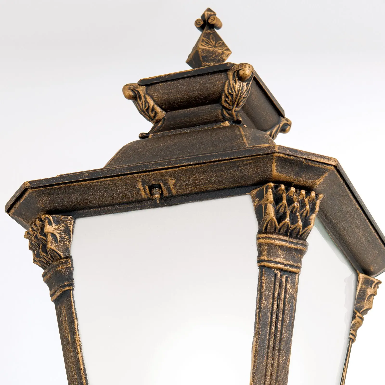 Spoljašnja stubna lampa AIKO, patina, H240 cm - 5