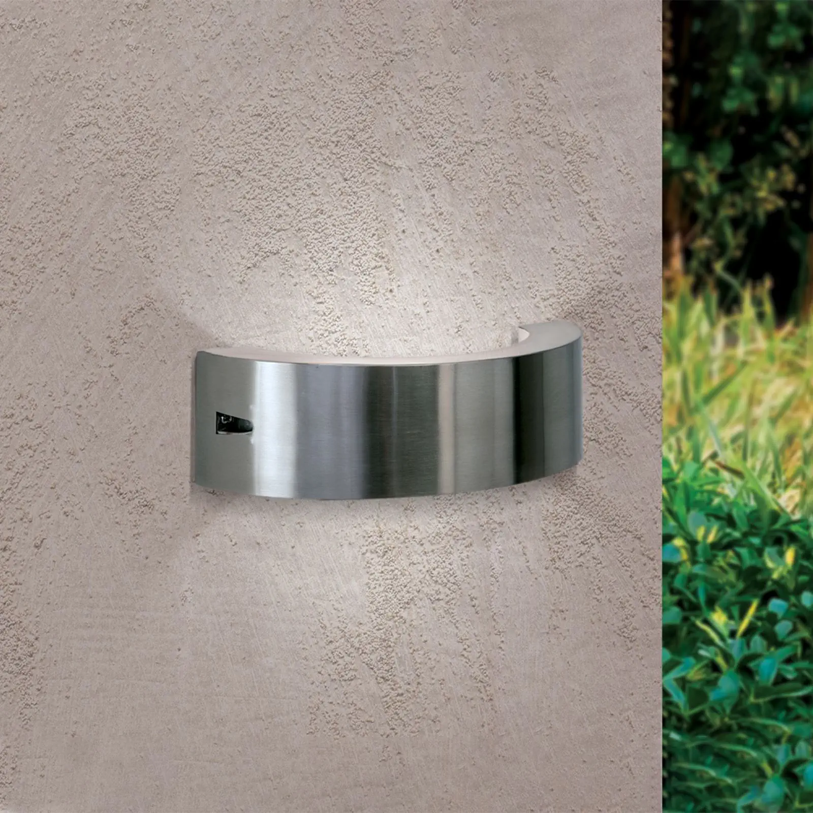 LED spoljašnja lampa KARAS, nerđajući čelik, okrugla - 2