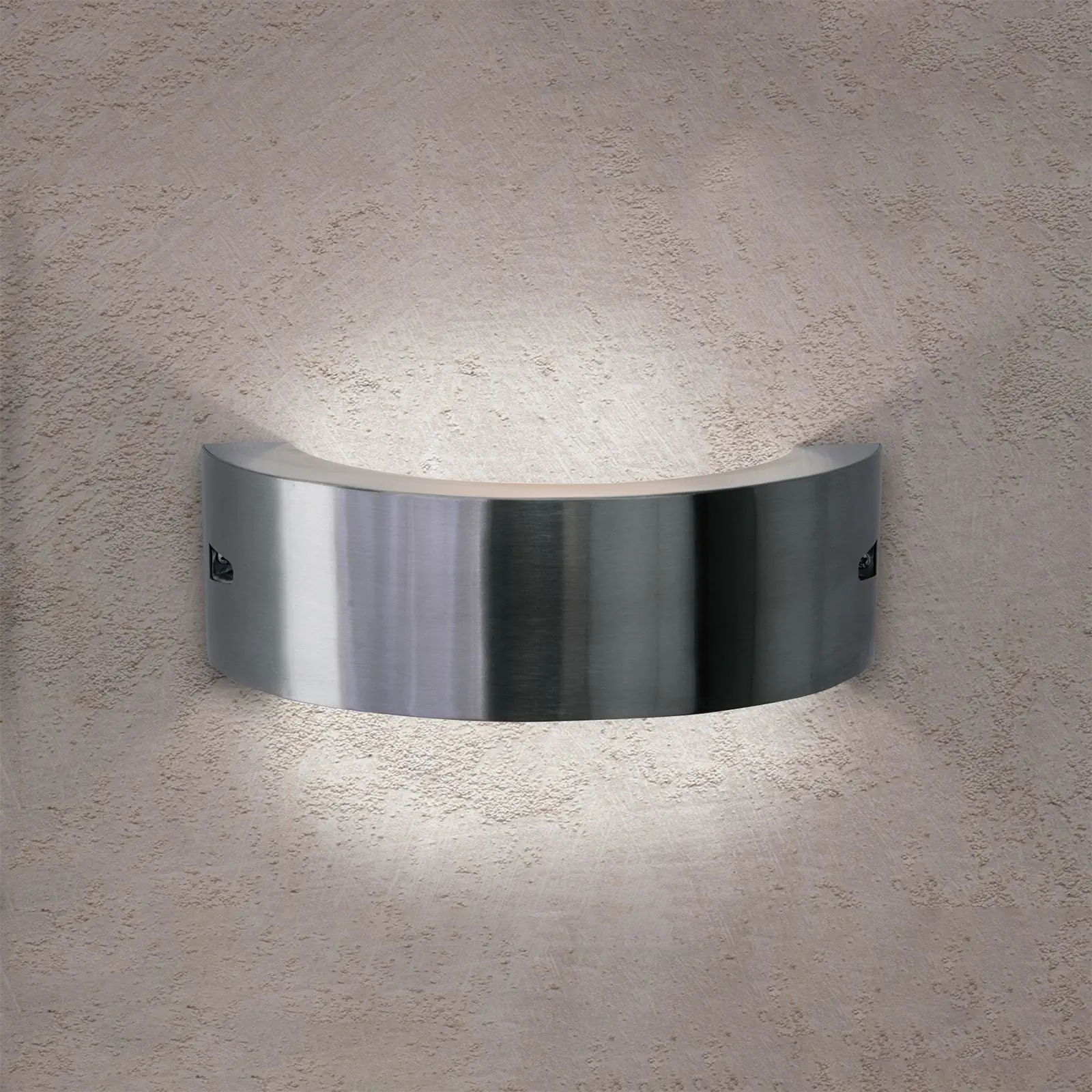 LED spoljašnja lampa KARAS, nerđajući čelik, okrugla - 3