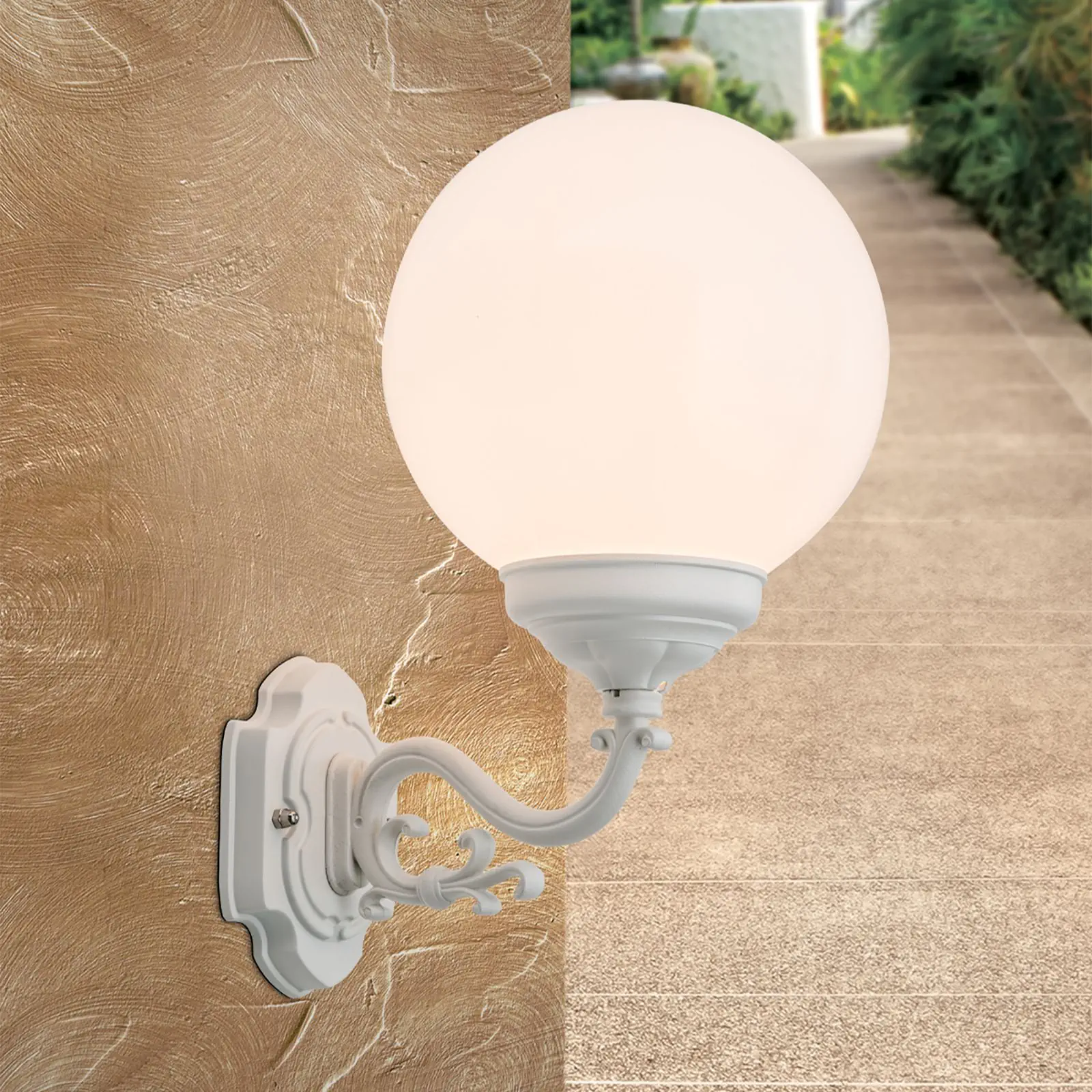 Spoljašnja zidna lampa REIKA, bela - 3