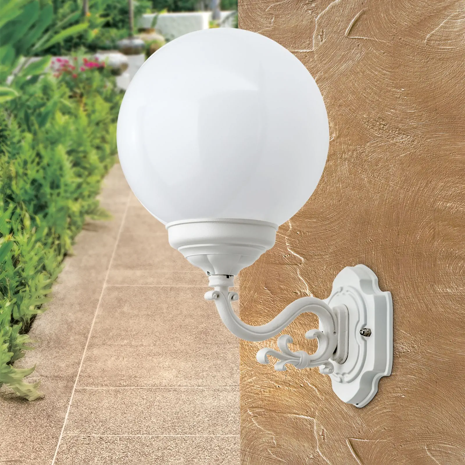 Spoljašnja zidna lampa REIKA, bela - 4