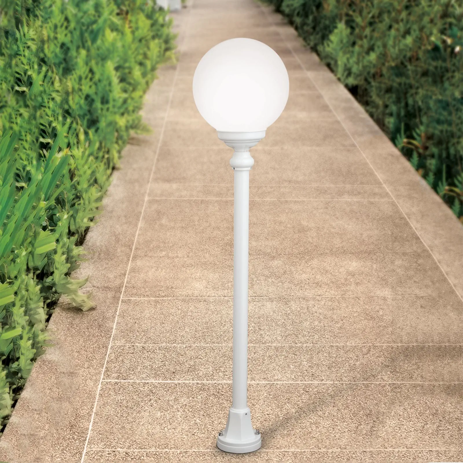 Spoljašnja stazna lampa REIKA, bela, H110 cm - 2