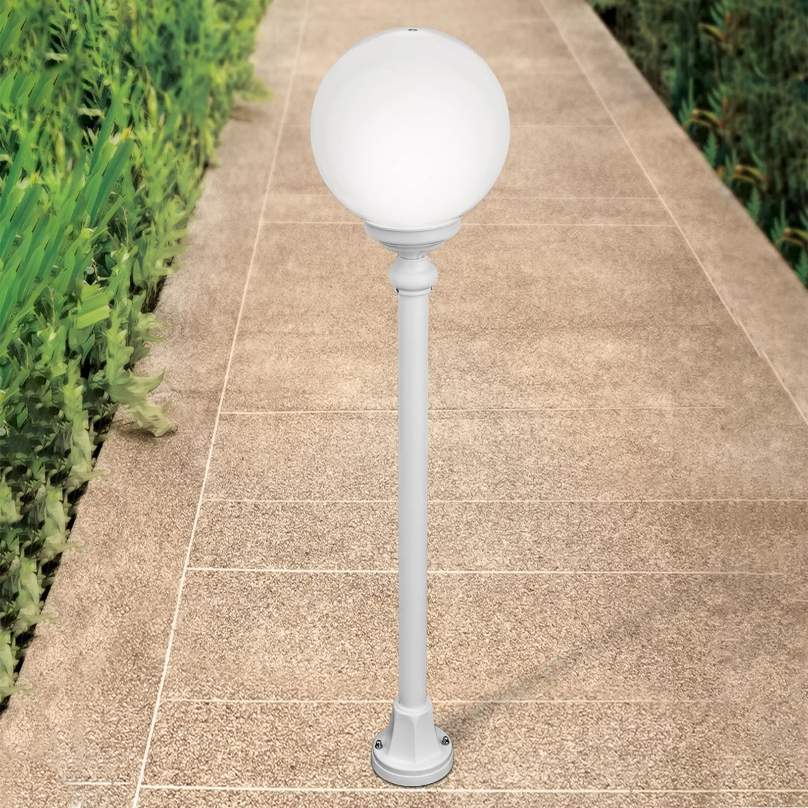 Spoljašnja stazna lampa REIKA, bela, H110 cm - 3