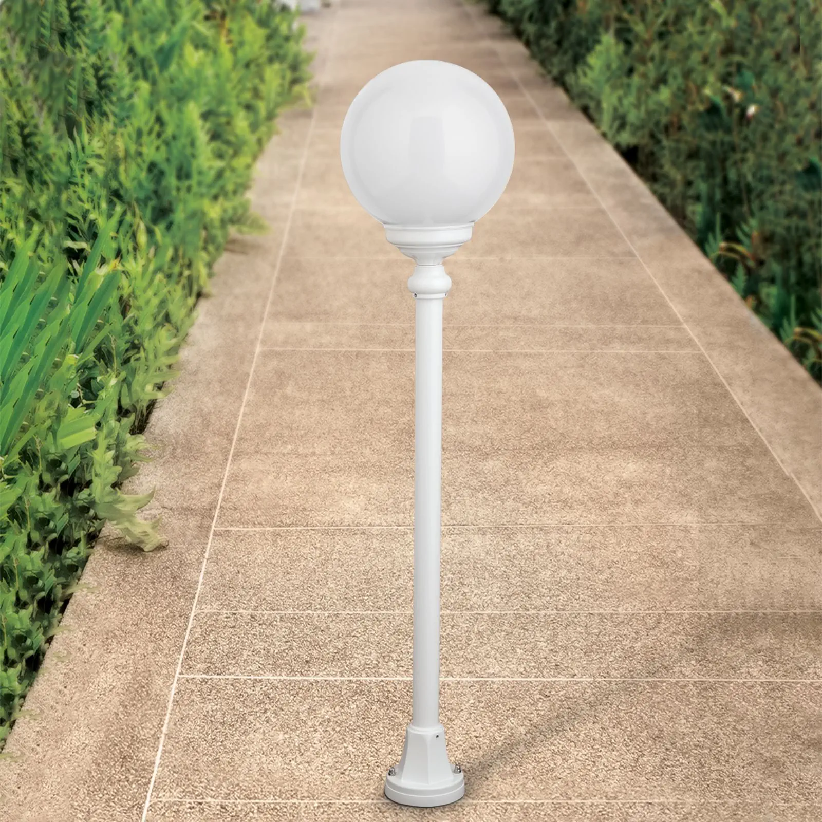 Spoljašnja stazna lampa REIKA, bela, H110 cm - 4