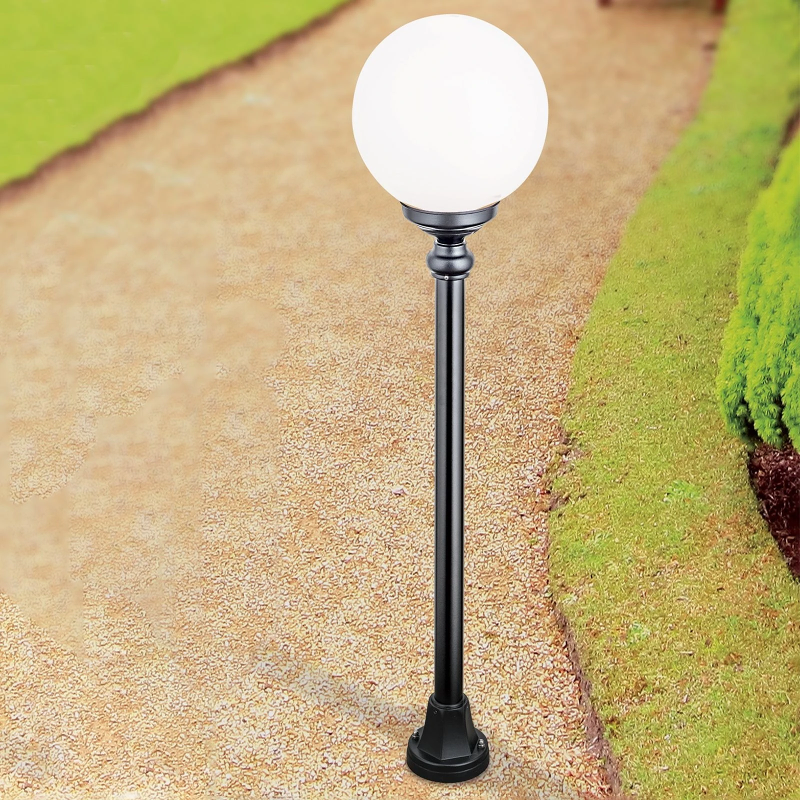 Spoljašnja stazna lampa REIKA, crna, H110cm - 3