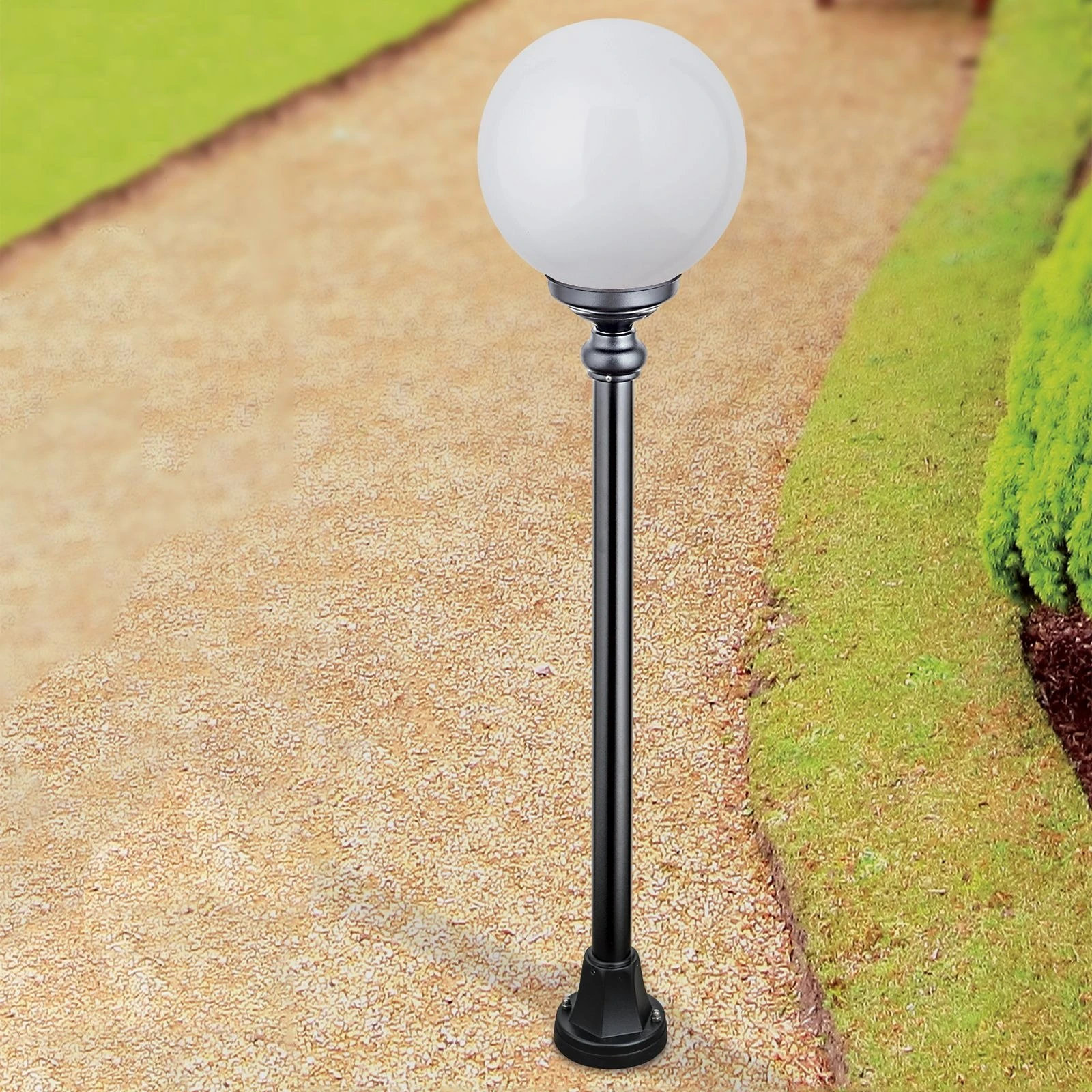 Spoljašnja stazna lampa REIKA, crna, H110cm - 4