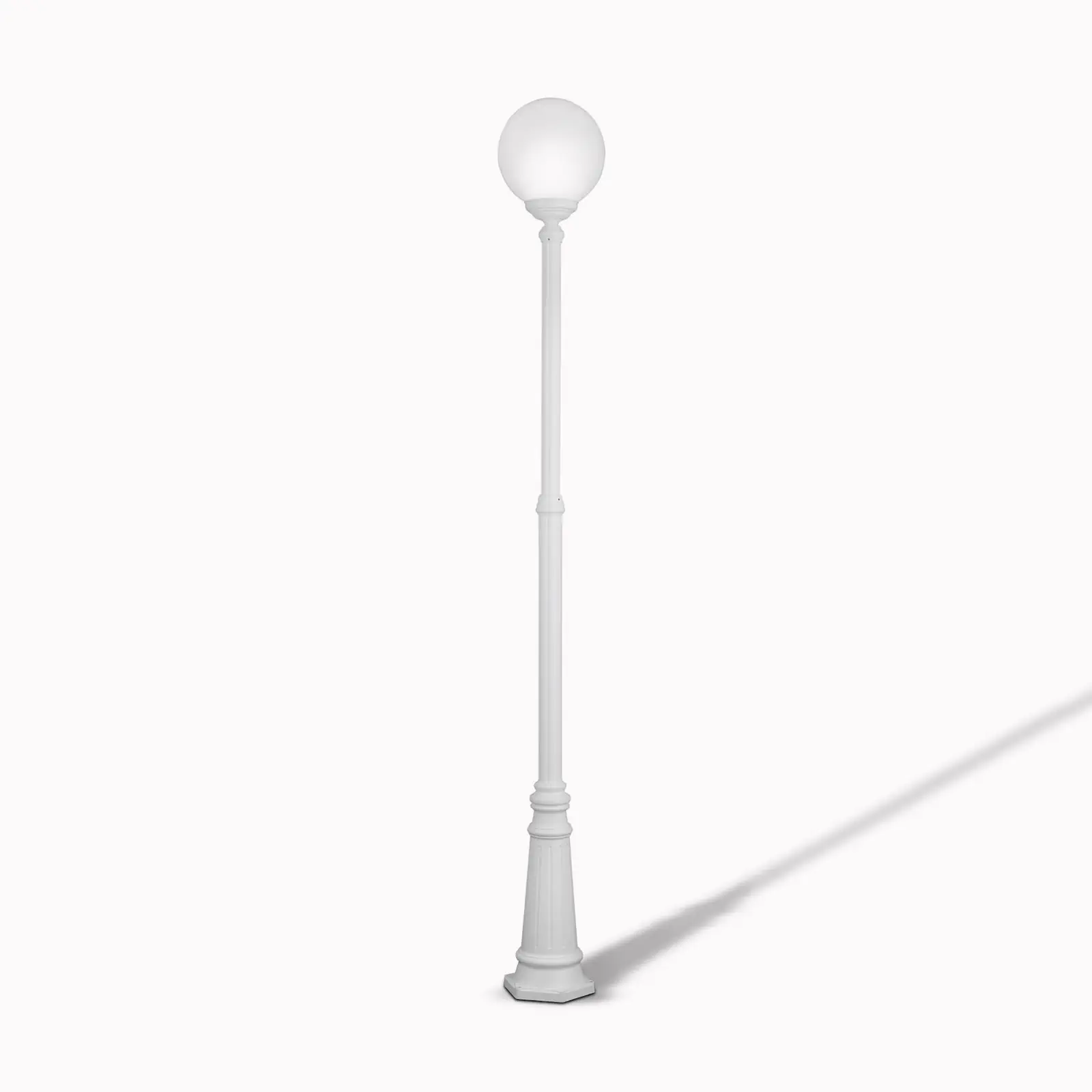 Spoljašnja stubna lampa REIKA, bela, H250 cm - 5