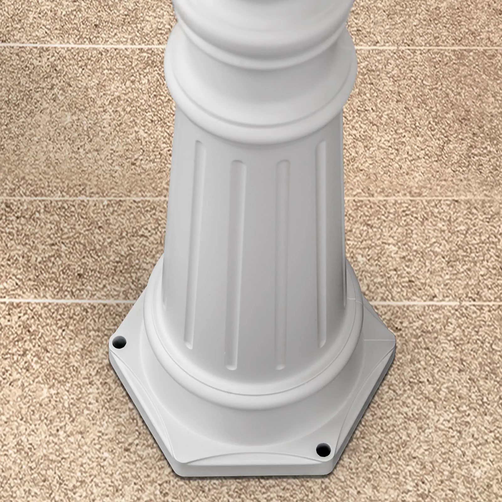 Spoljašnja stubna lampa REIKA, bela, H250 cm - 7