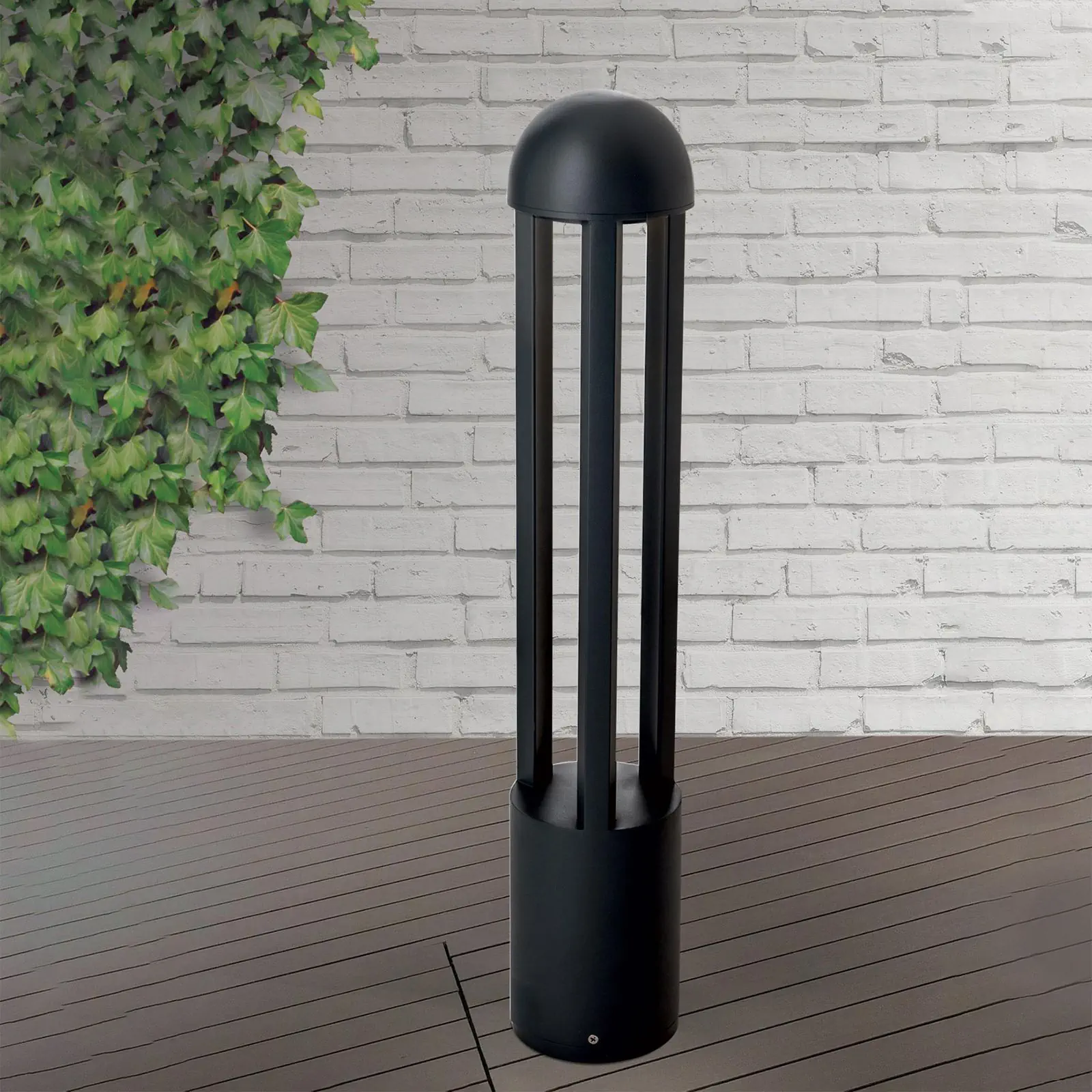 LED spoljašnja lampa NAOK, antracit, okrugla