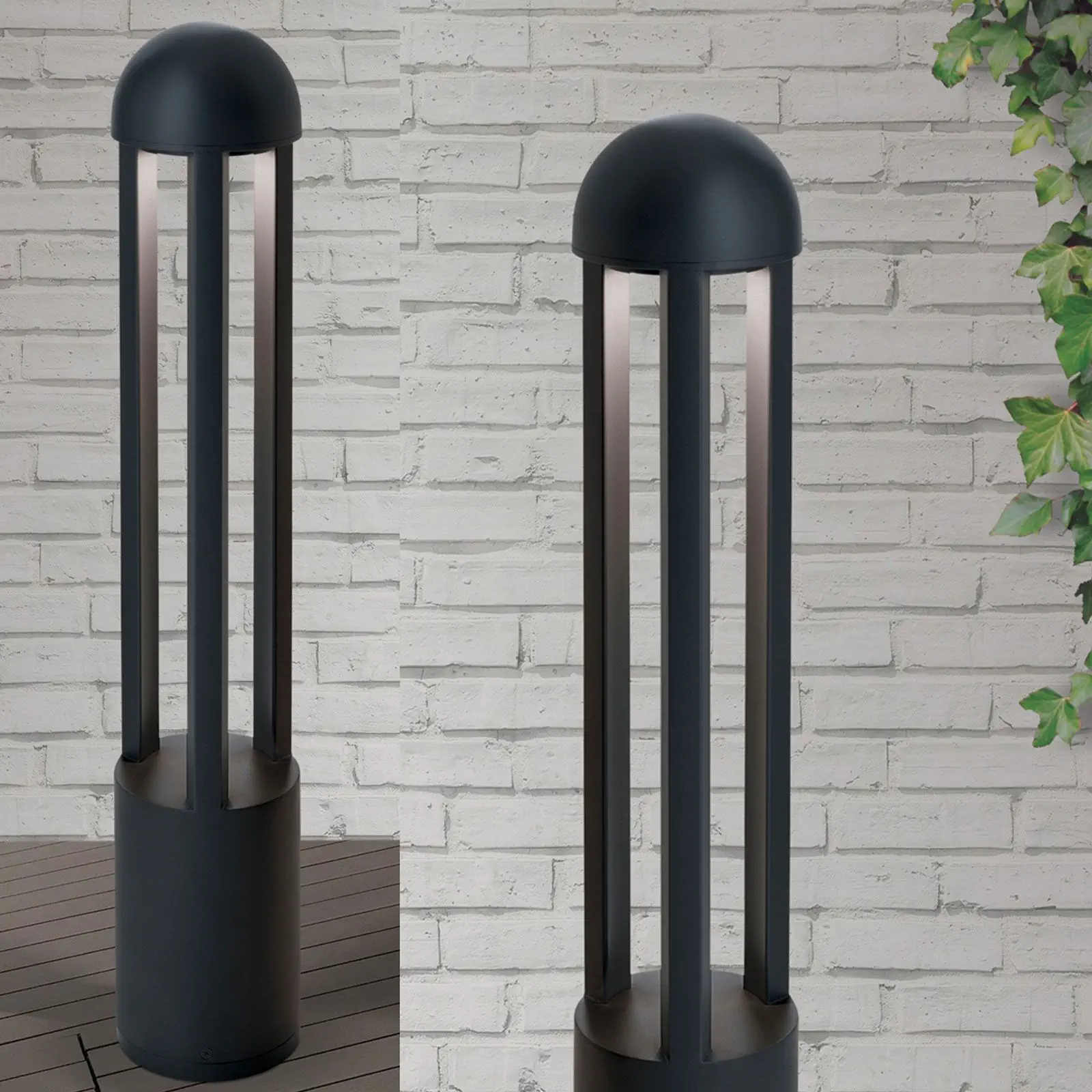 LED spoljašnja lampa NAOK, antracit, okrugla - 7