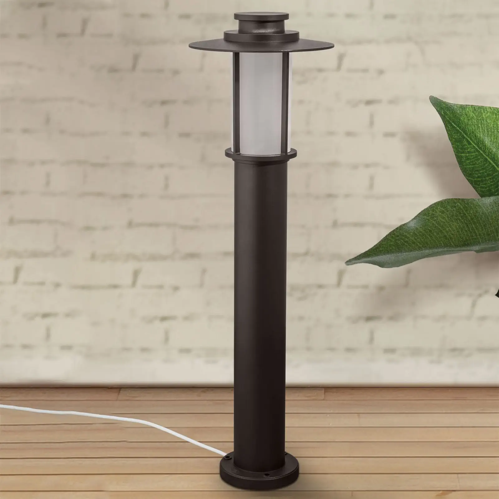 Spoljašnja stazna lampa TEIKO, moka, H80 cm - 2