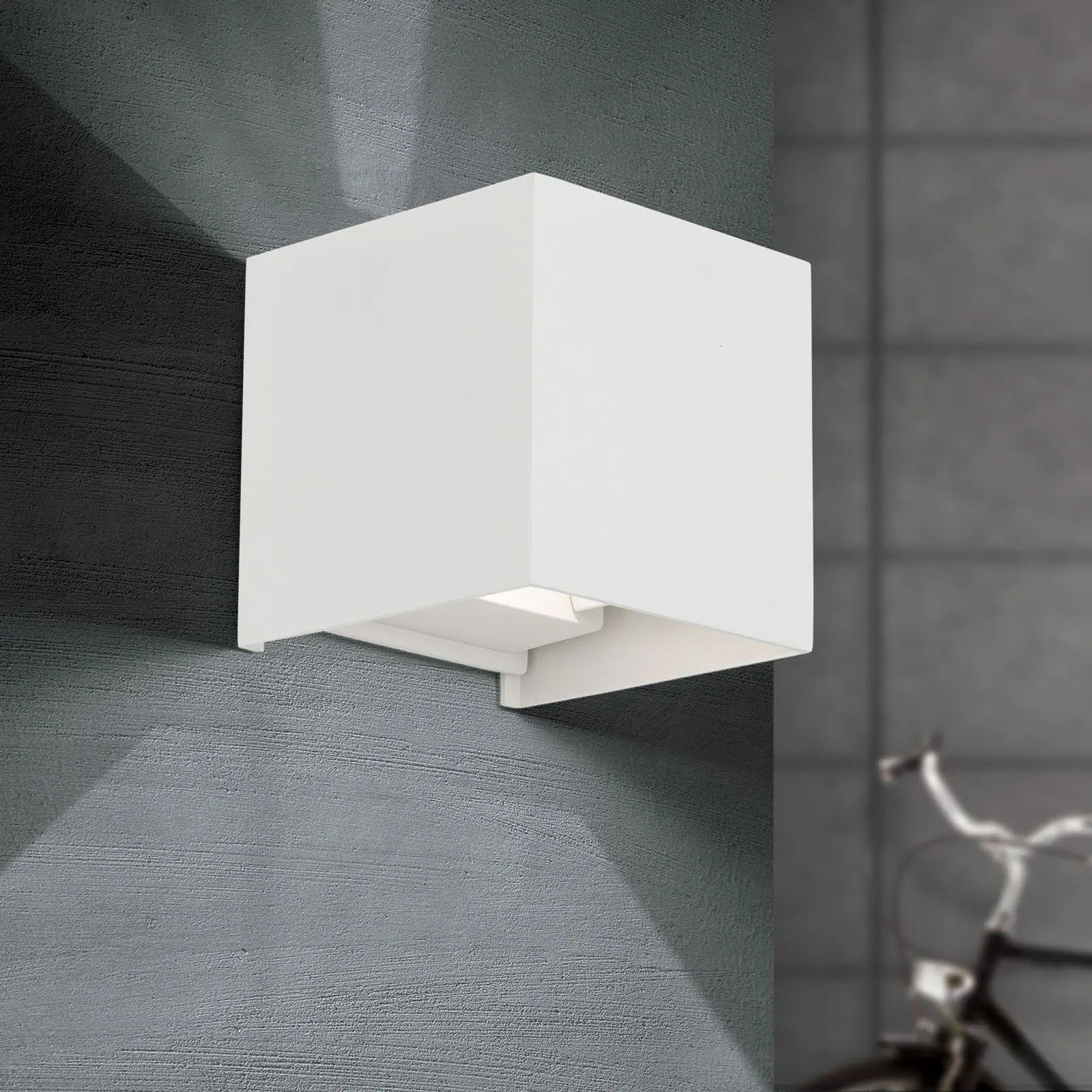 LED zidna lampa CUBE, bela - 2