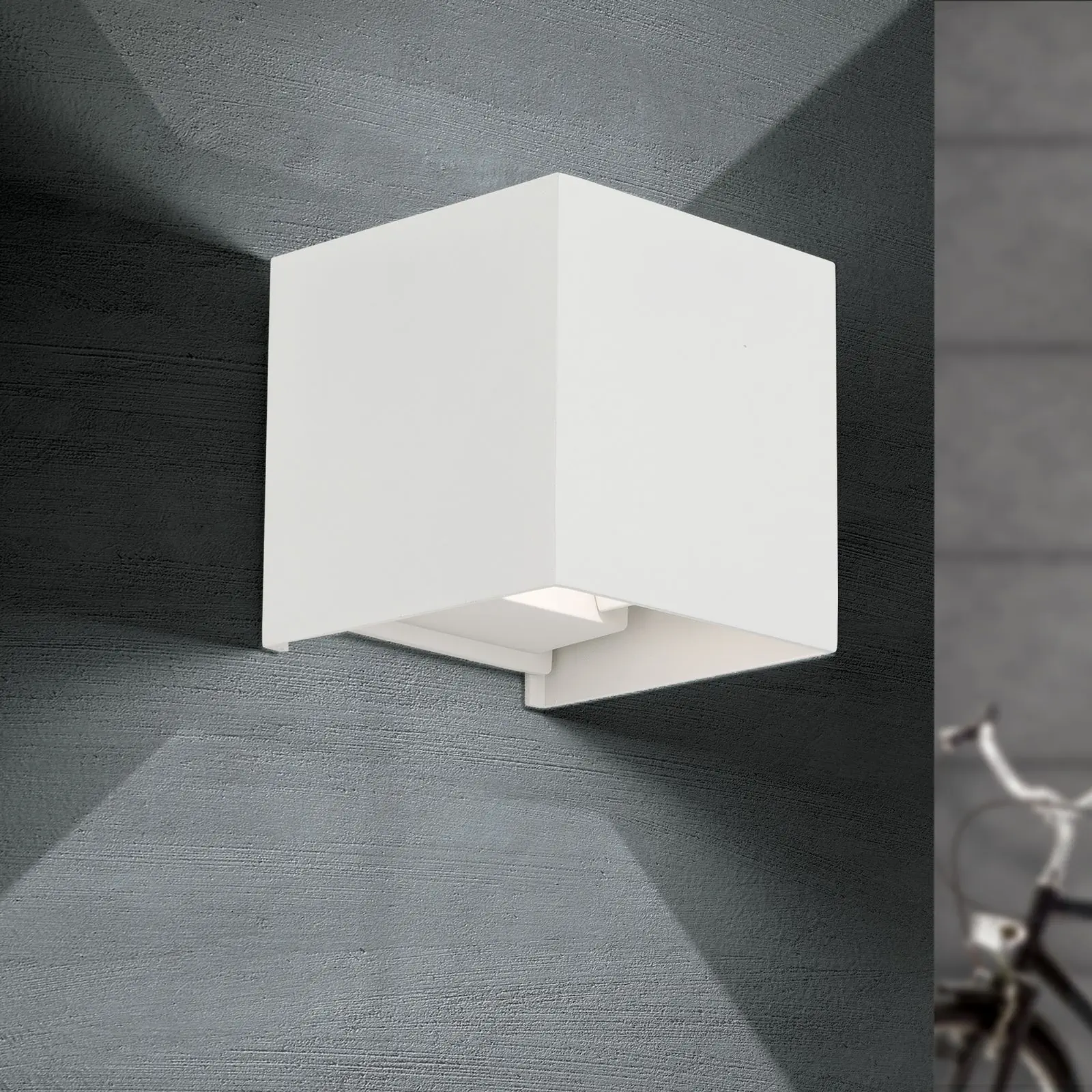 LED zidna lampa CUBE, bela - 4