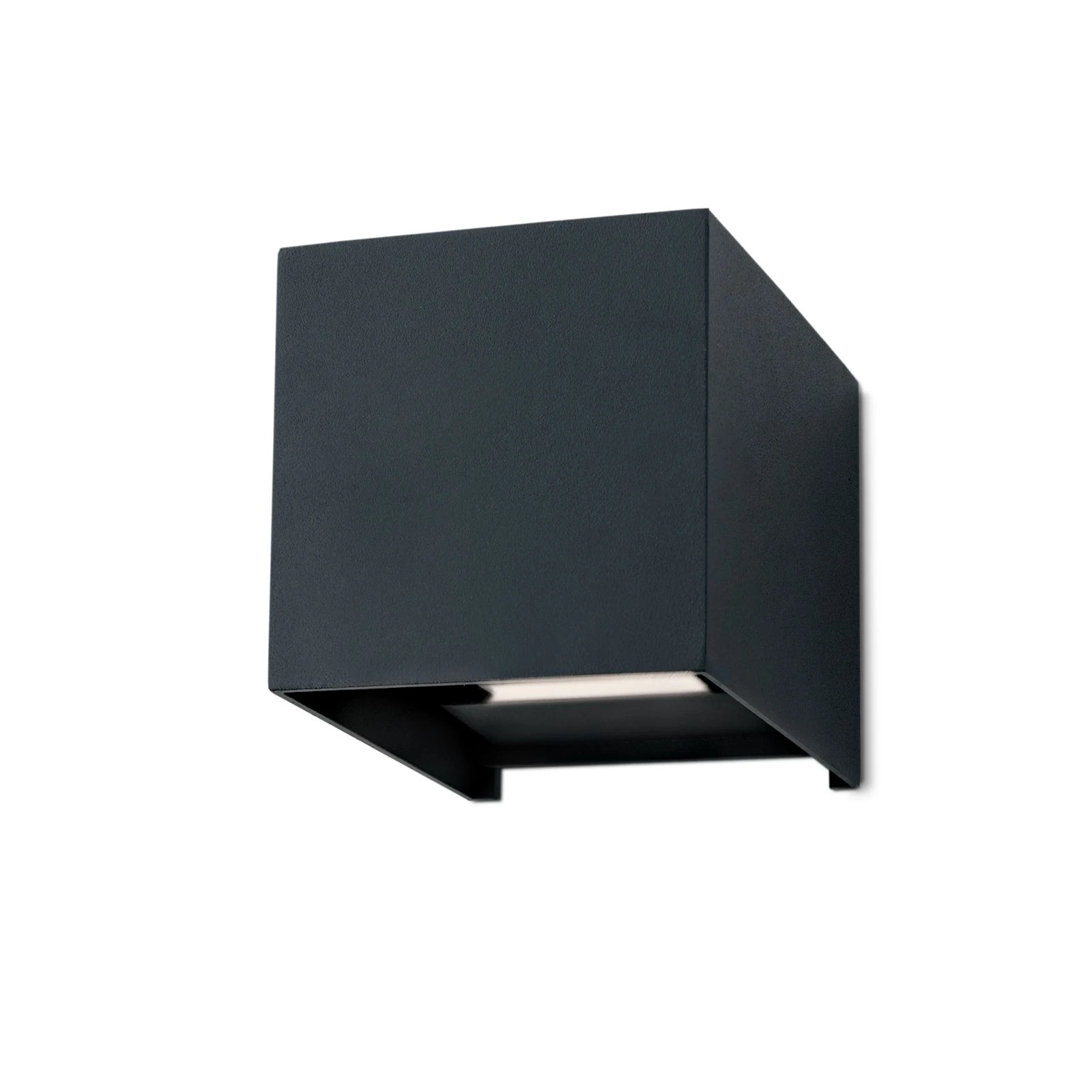 LED zidna lampa CUBE, antracit - 4