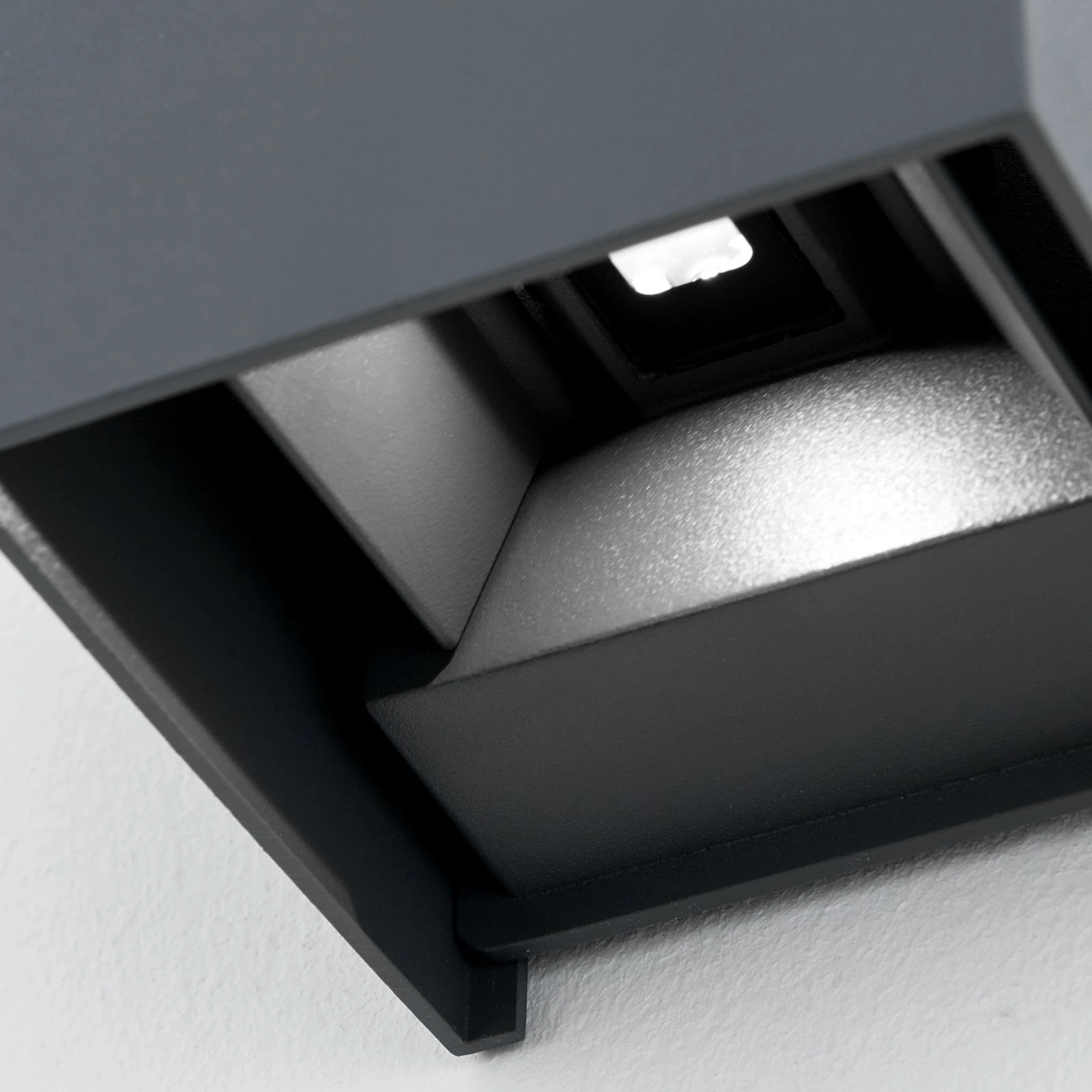 LED zidna lampa CUBE, antracit - 6