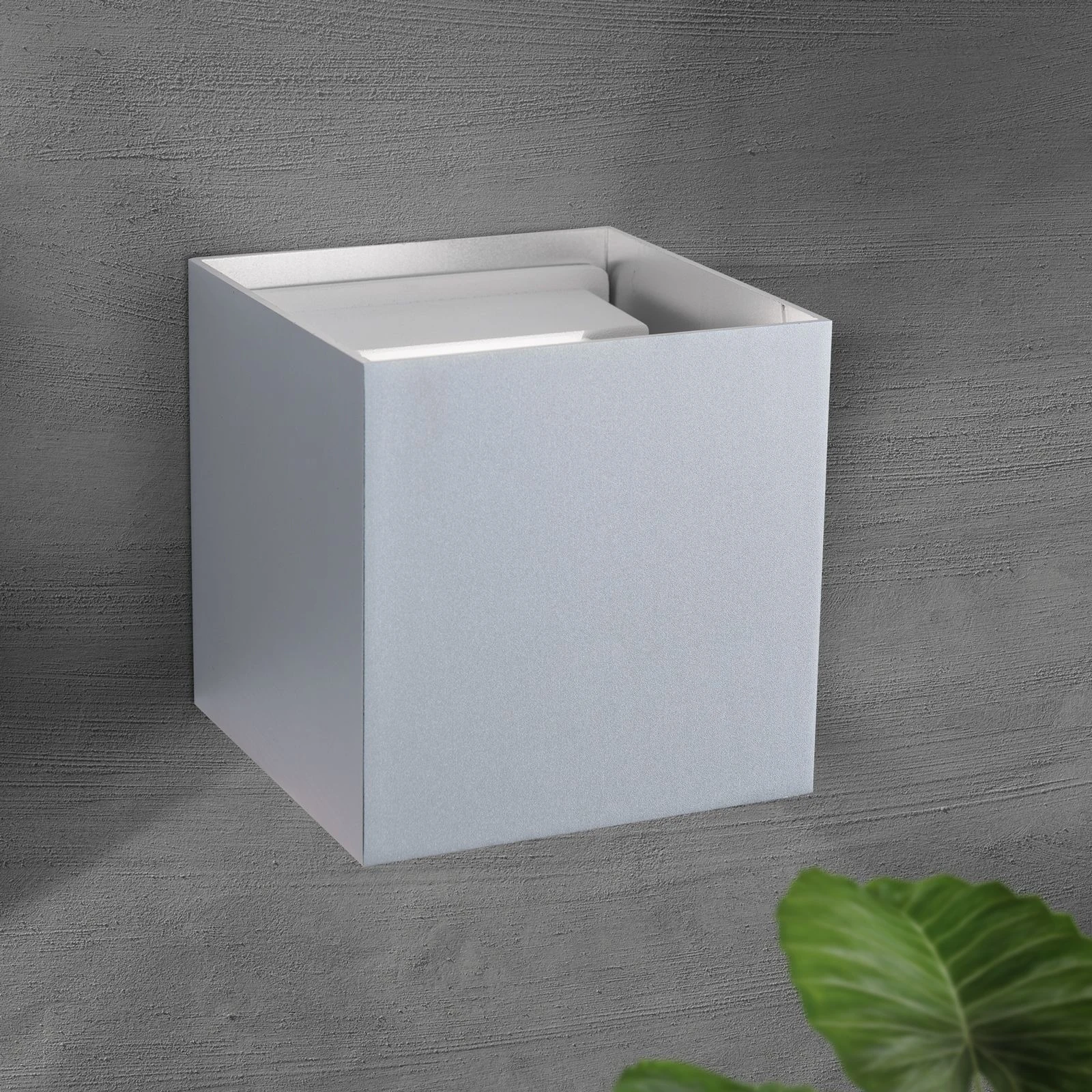 LED zidna lampa CUBE, aluminijum - 2
