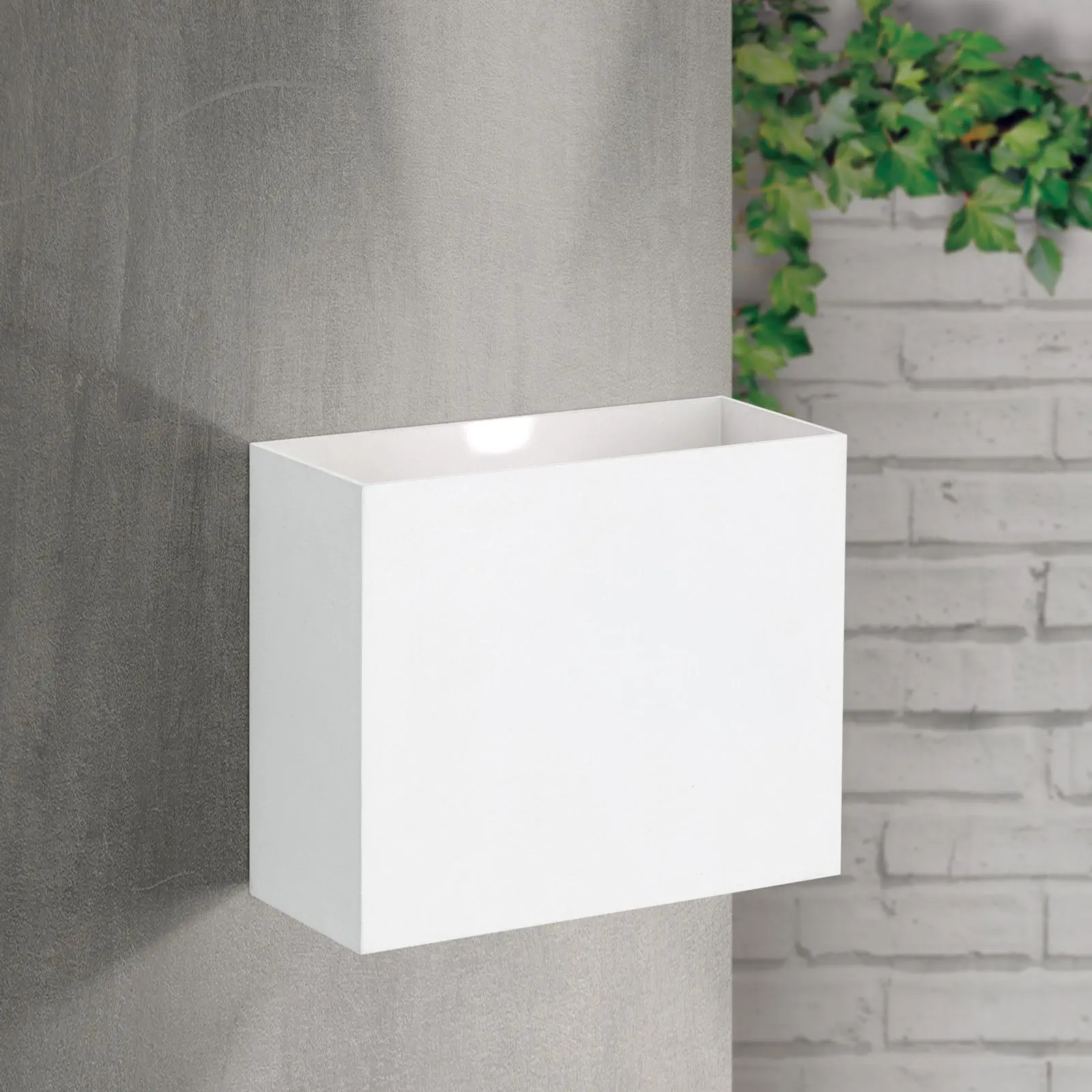 LED spoljašnja zidna lampa AKZENT, IP65, bela - 5