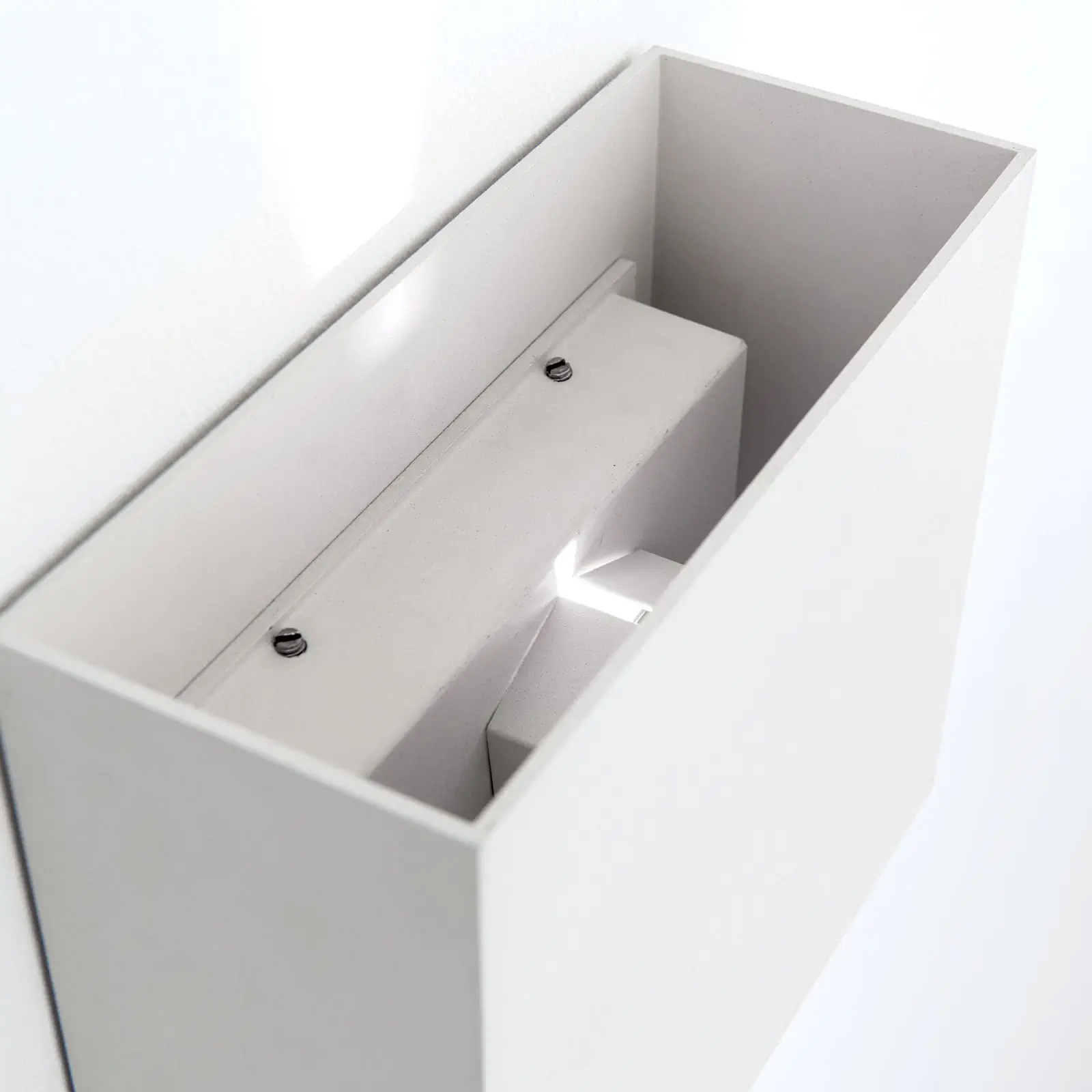 LED spoljašnja zidna lampa AKZENT, IP65, bela - 6