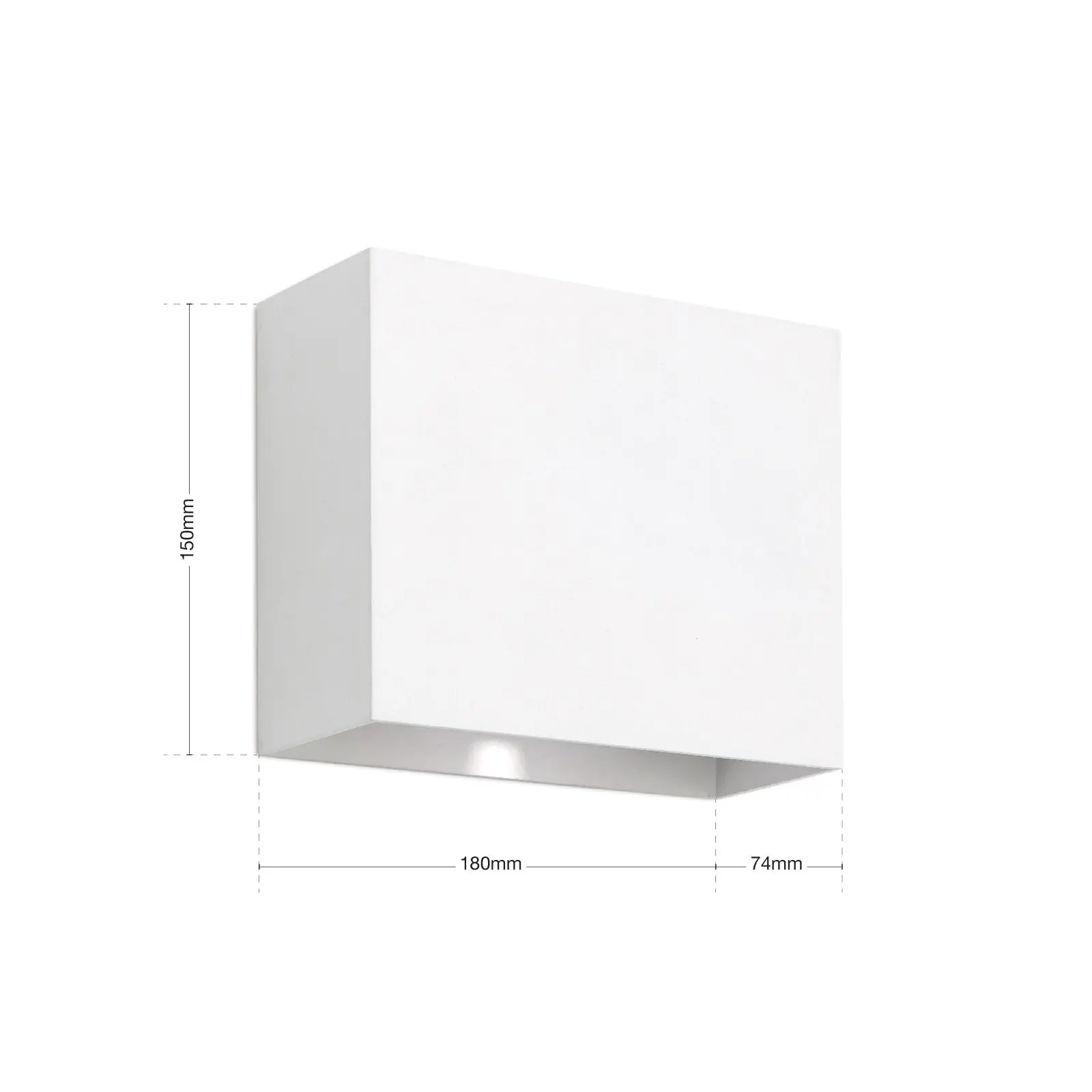 LED spoljašnja zidna lampa AKZENT, IP65, bela - 8