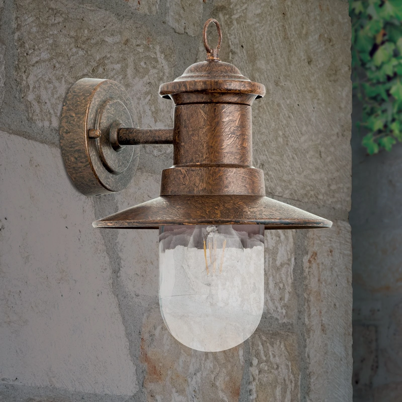 Spoljašnja zidna lampa LEONIE, vintage/braon - 3