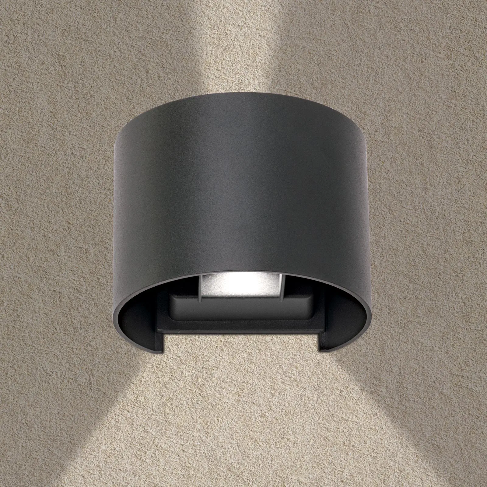 LED spoljašnja zidna lampa GRETA, IP54, antracit - 2